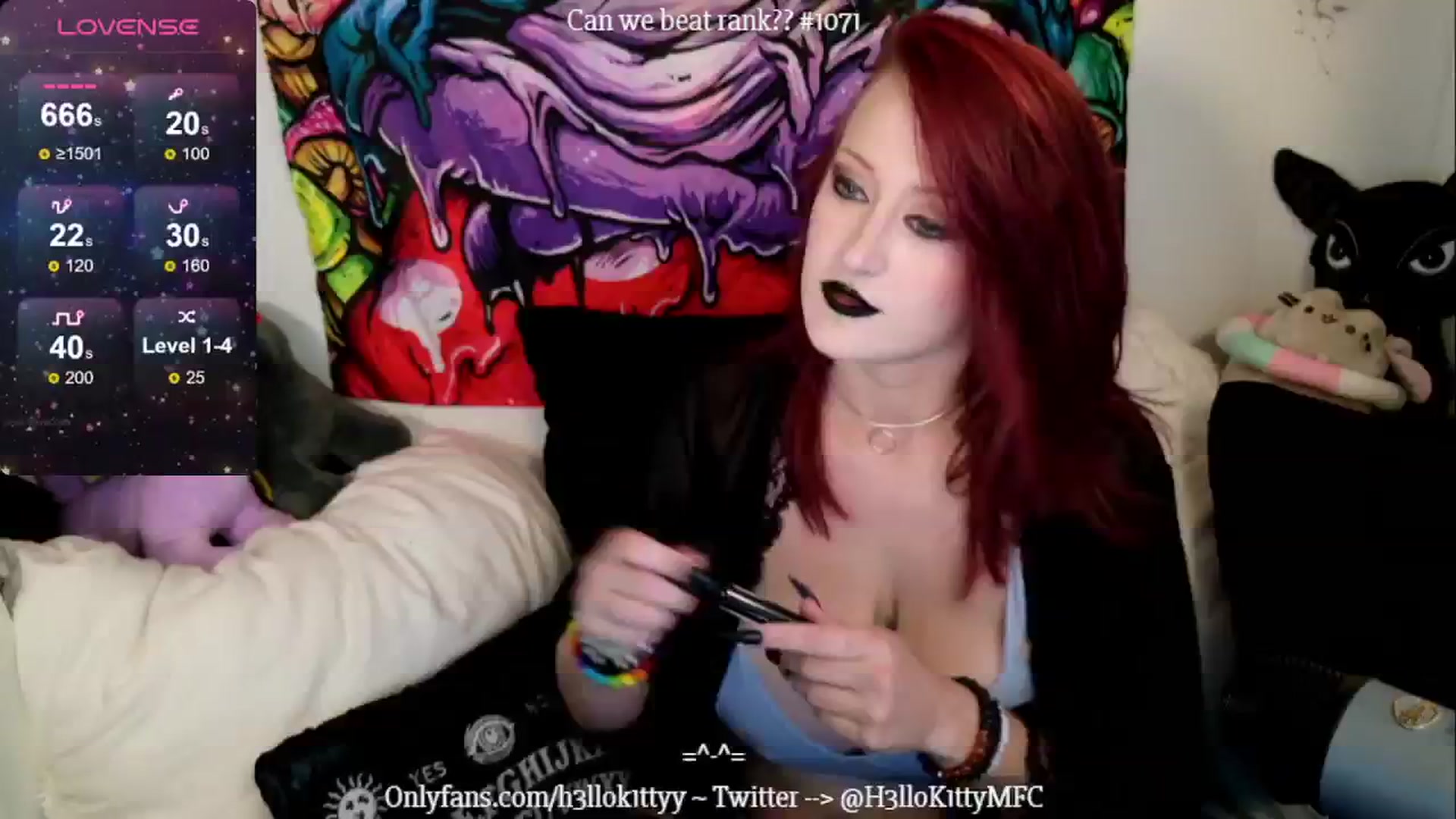 Gallery image thumbnail from H3llok1tty's myfreecams stream on, 07/16/2024, 11:15 image 14 of 20