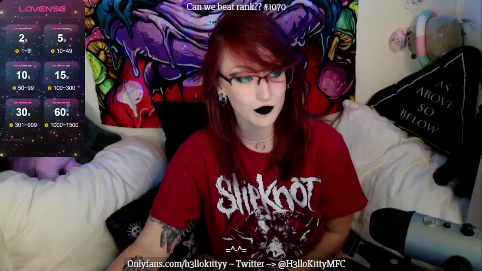 Gallery image thumbnail from H3llok1tty's myfreecams stream on, 07/16/2024, 11:15 image 20 of 20