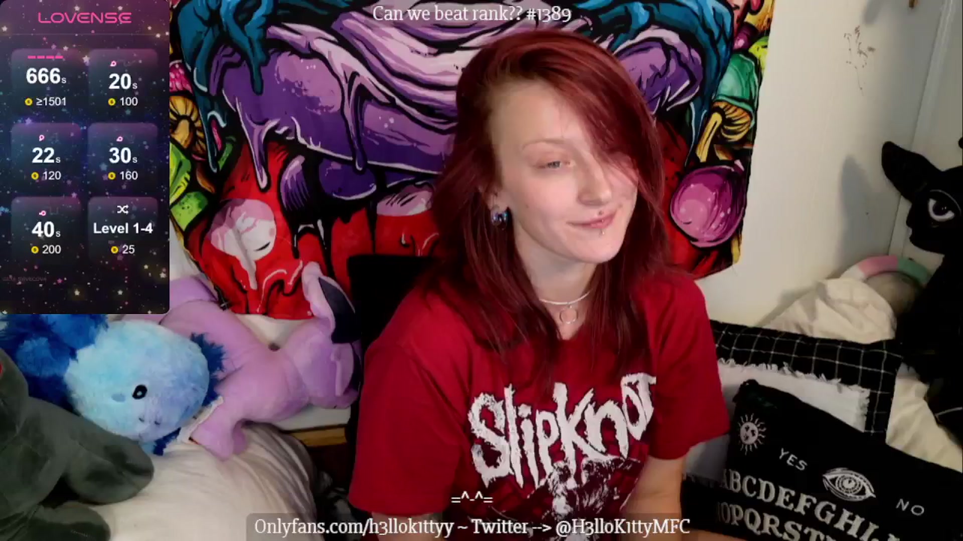 Gallery image thumbnail from H3llok1tty's myfreecams stream on, 07/24/2024, 11:49 image 15 of 20