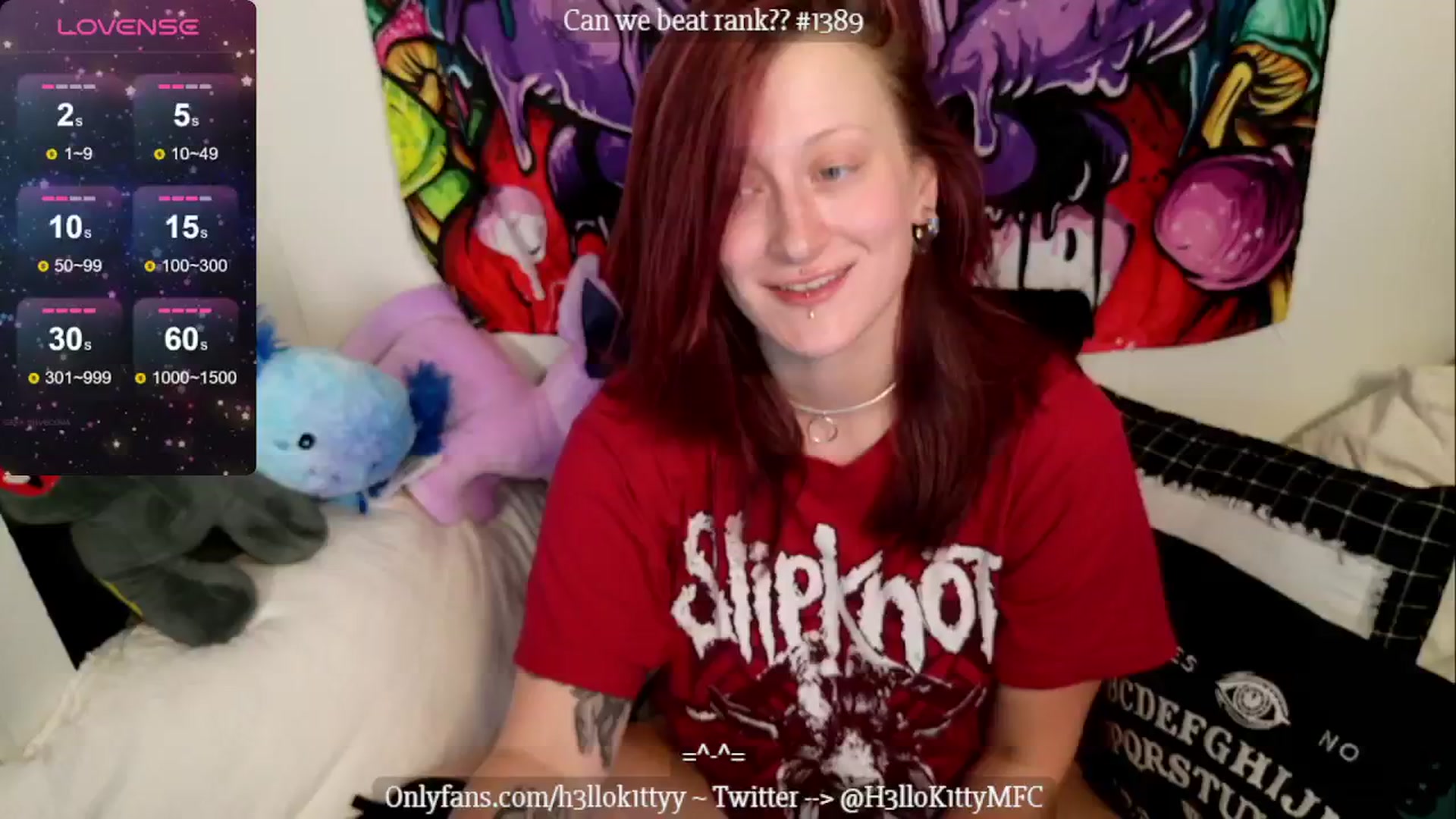 Gallery image thumbnail from H3llok1tty's myfreecams stream on, 07/24/2024, 11:49 image 9 of 20