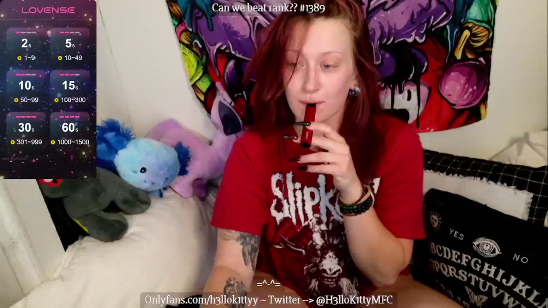 Gallery image thumbnail from H3llok1tty's myfreecams stream on, 07/24/2024, 11:49 image 2 of 20