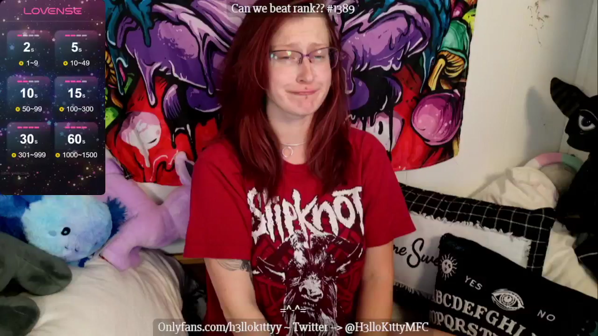 Gallery image thumbnail from H3llok1tty's myfreecams stream on, 07/24/2024, 11:49 image 17 of 20