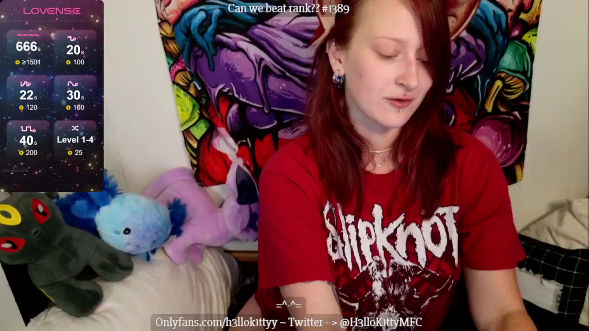 Gallery image thumbnail from H3llok1tty's myfreecams stream on, 07/24/2024, 11:49 image 8 of 20