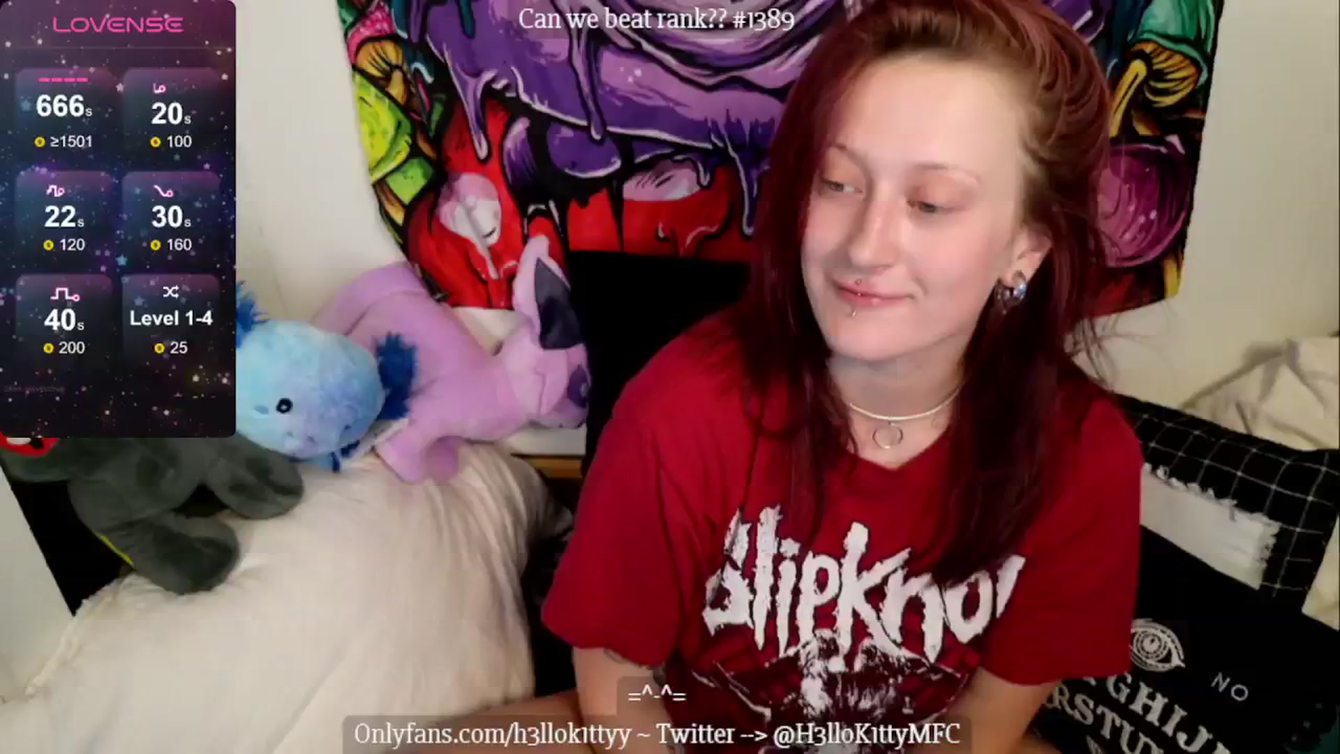 Gallery image thumbnail from H3llok1tty's myfreecams stream on, 07/24/2024, 11:49 image 10 of 20