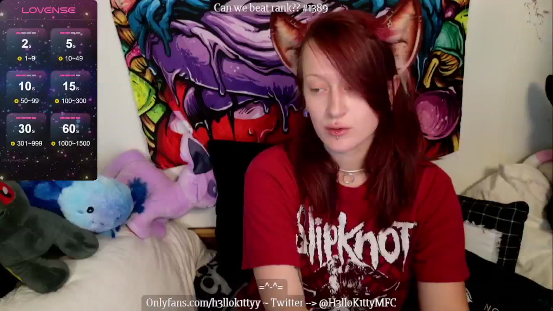 Gallery image thumbnail from H3llok1tty's myfreecams stream on, 07/24/2024, 11:49 image 7 of 20