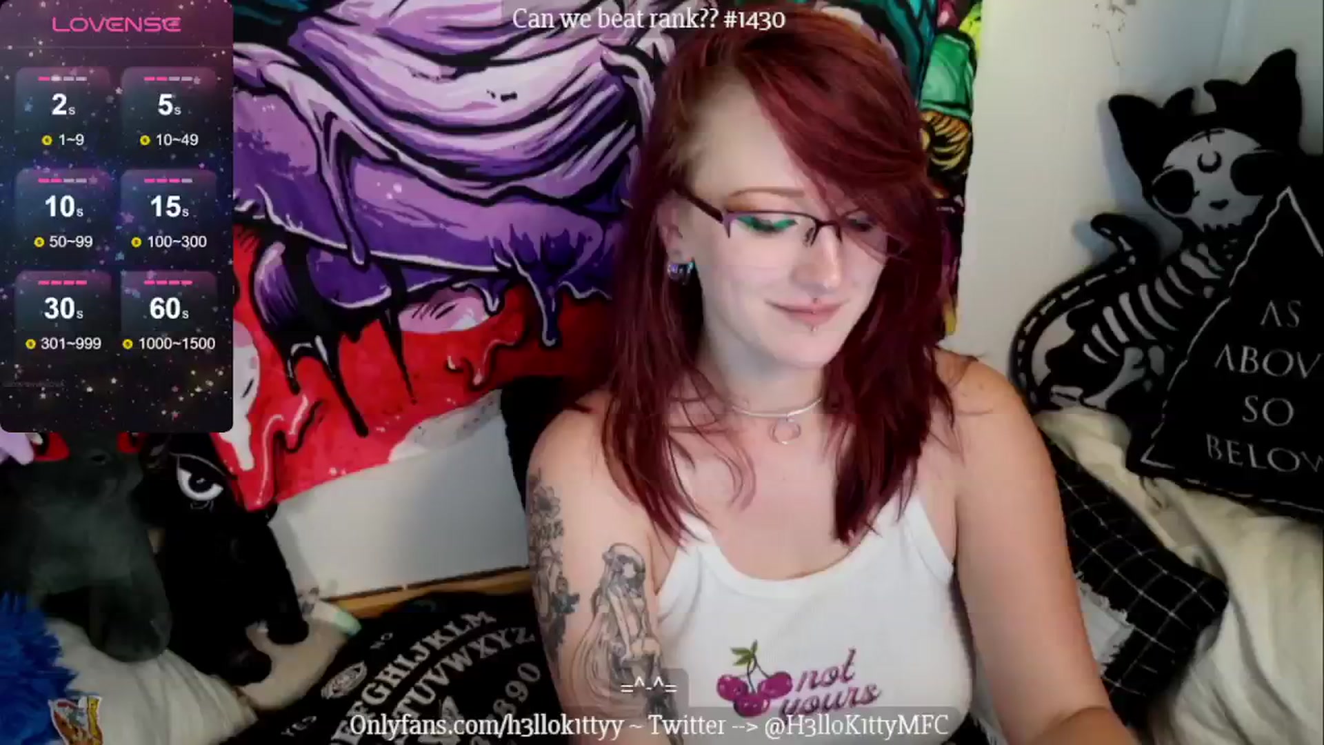 Gallery image thumbnail from H3llok1tty's myfreecams stream on, 07/30/2024, 10:11 image 12 of 20