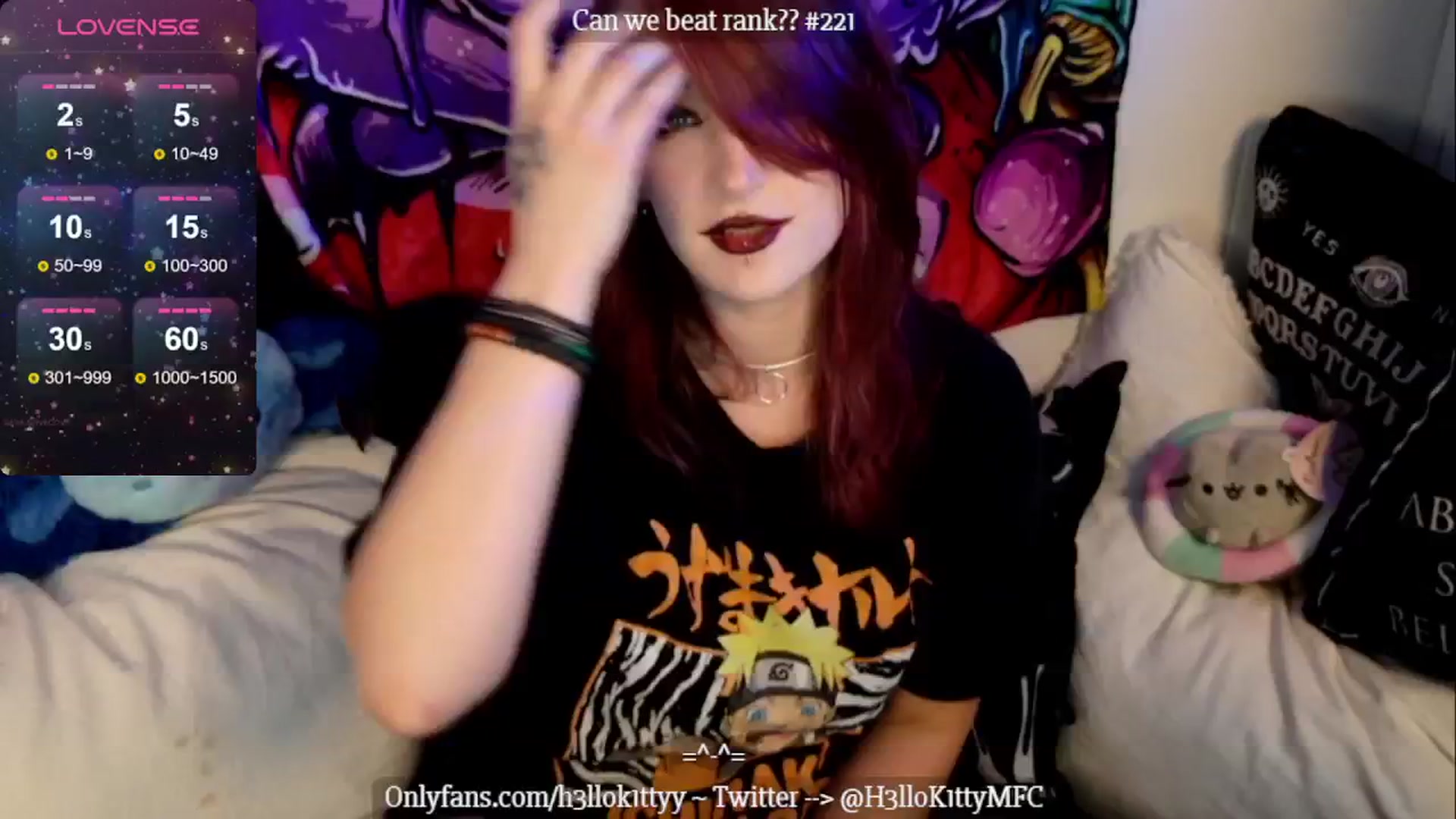 Gallery image thumbnail from H3llok1tty's myfreecams stream on, 08/05/2024, 11:32 image 1 of 20