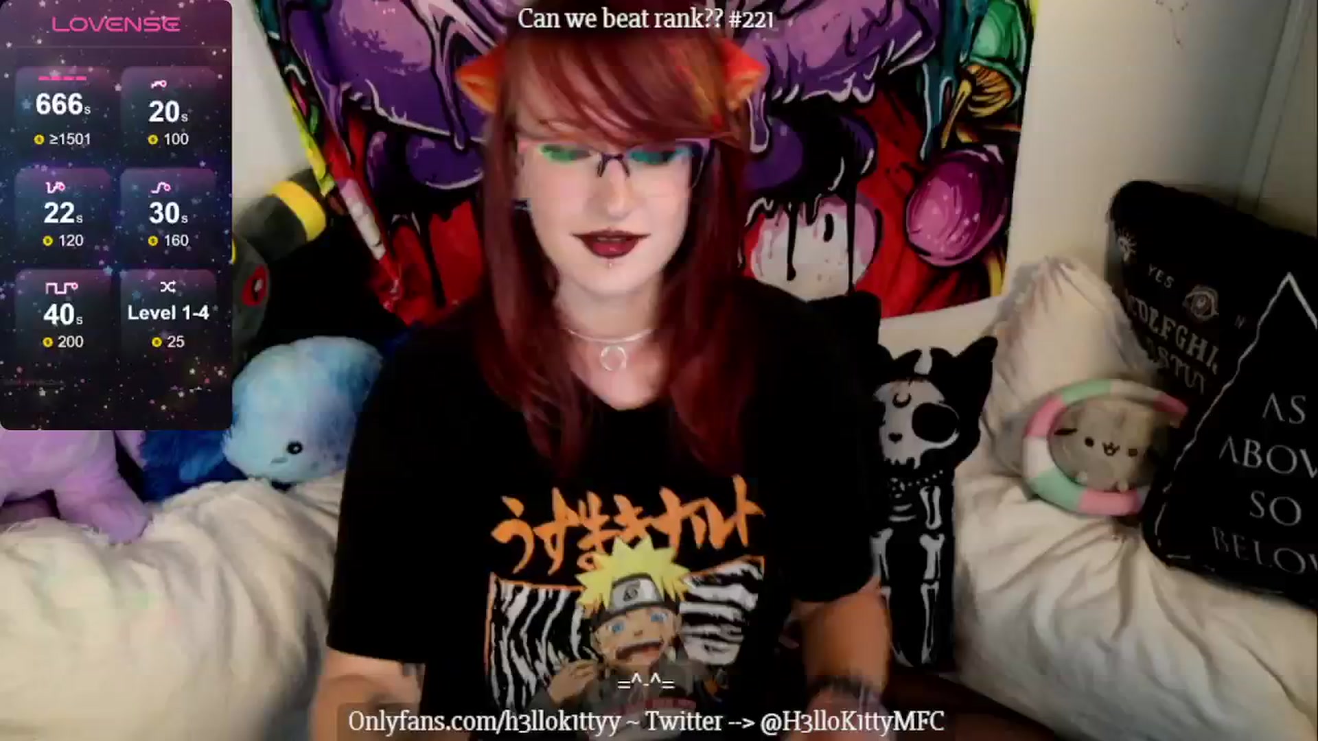 Gallery image thumbnail from H3llok1tty's myfreecams stream on, 08/05/2024, 11:32 image 12 of 20