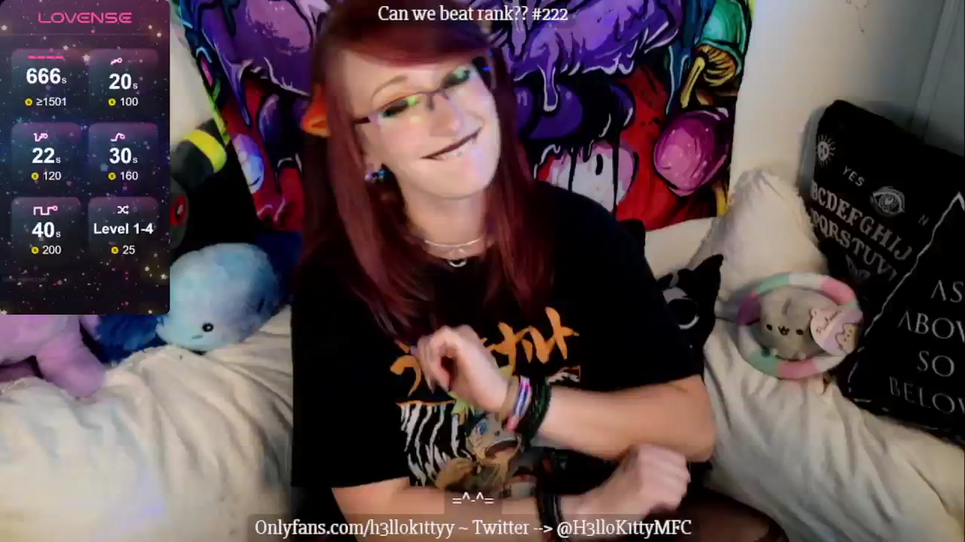 Gallery image thumbnail from H3llok1tty's myfreecams stream on, 08/05/2024, 11:32 image 10 of 20