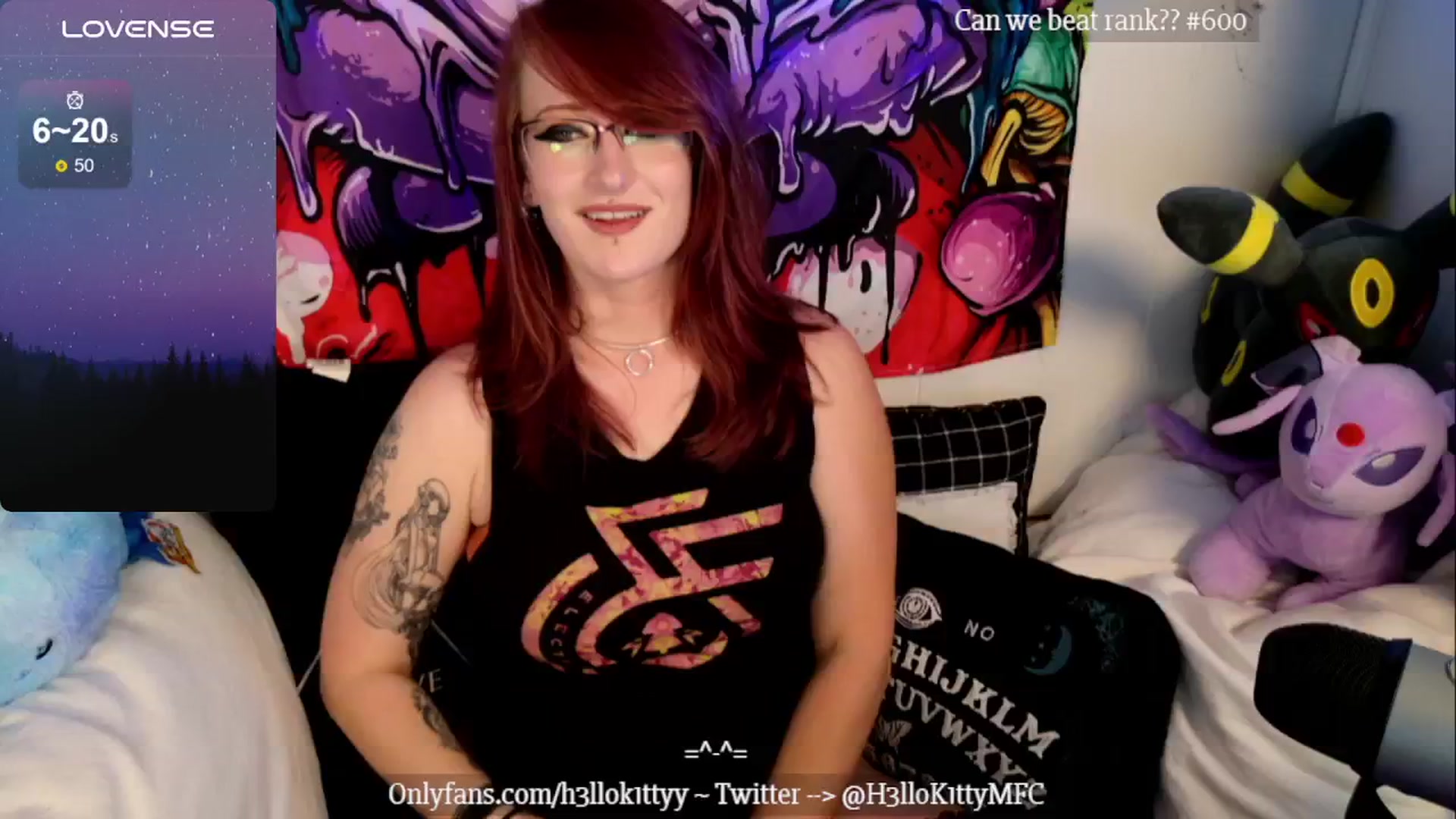 Gallery image thumbnail from H3llok1tty's myfreecams stream on, 08/12/2024, 08:32 image 11 of 20