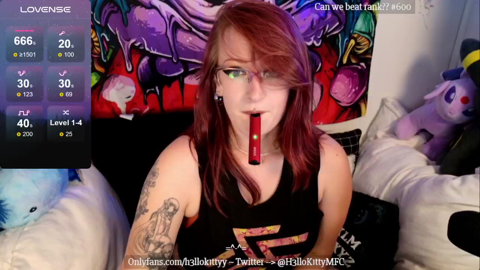 Gallery image thumbnail from H3llok1tty's myfreecams stream on, 08/12/2024, 08:32 image 8 of 20