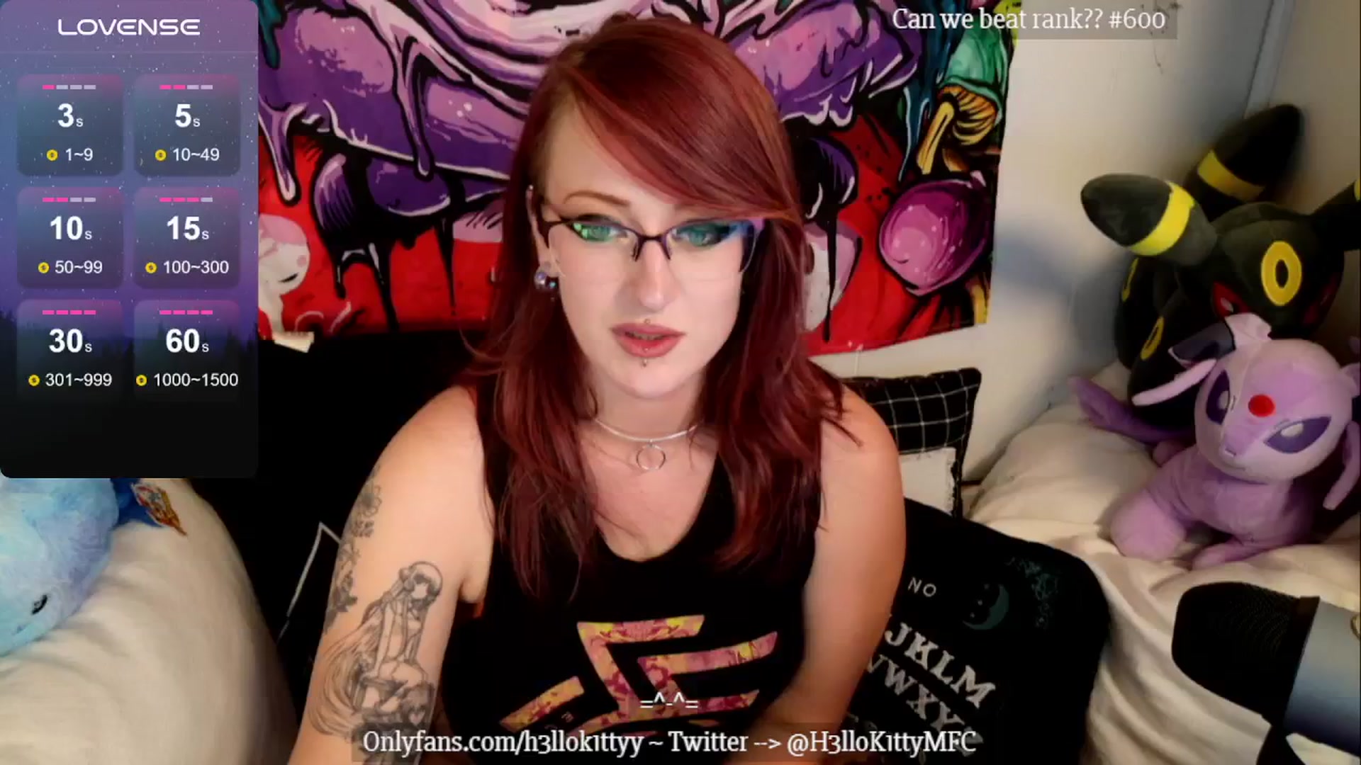 Gallery image thumbnail from H3llok1tty's myfreecams stream on, 08/12/2024, 08:32 image 12 of 20