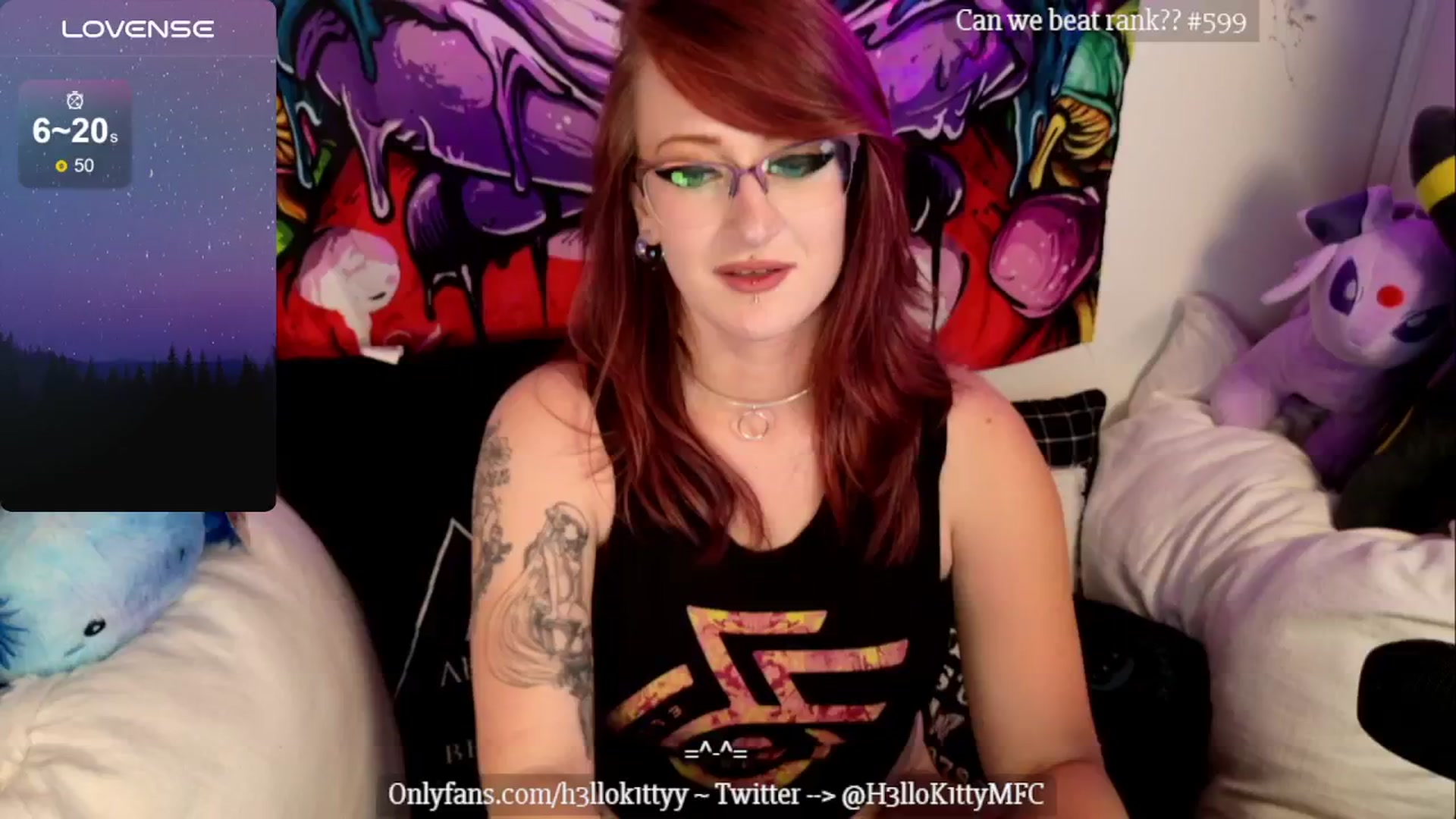 Gallery image thumbnail from H3llok1tty's myfreecams stream on, 08/12/2024, 08:32 image 7 of 20
