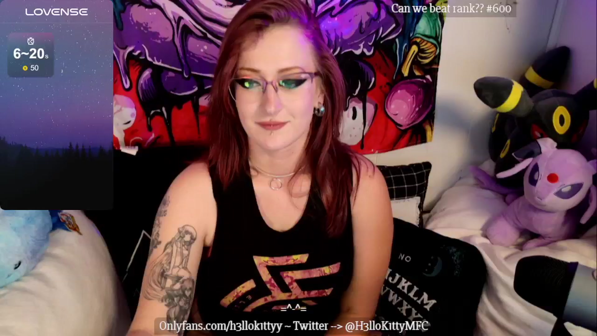 Gallery image thumbnail from H3llok1tty's myfreecams stream on, 08/12/2024, 08:32 image 13 of 20