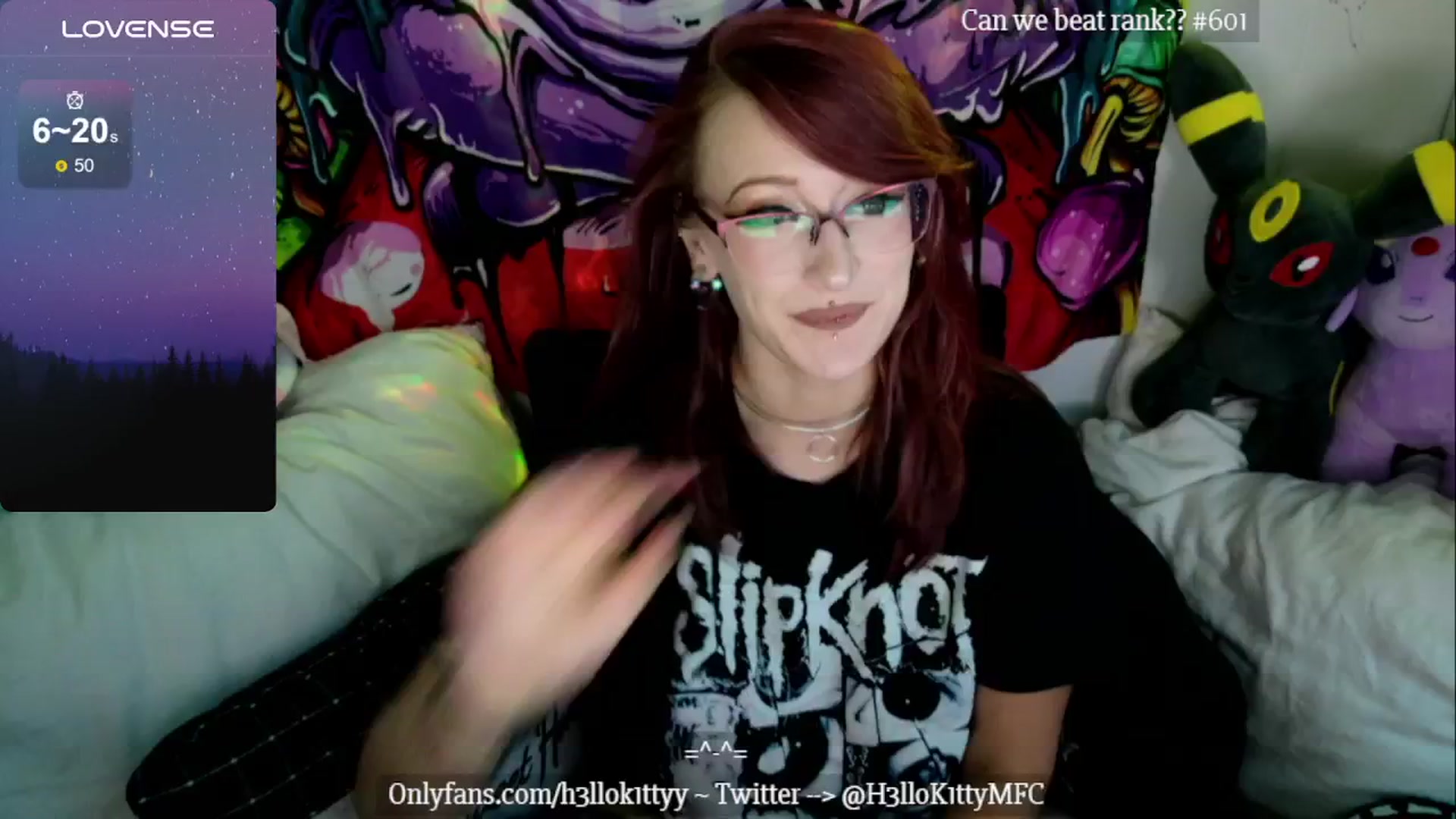 Gallery image thumbnail from H3llok1tty's myfreecams stream on, 08/13/2024, 11:15 image 8 of 20