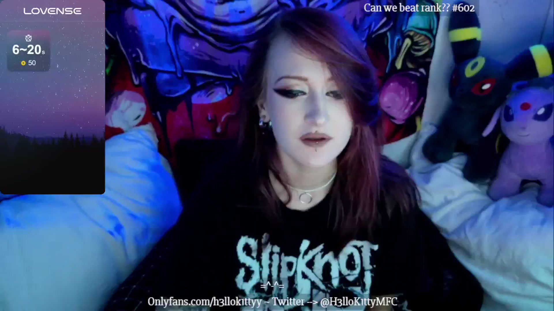 Gallery image thumbnail from H3llok1tty's myfreecams stream on, 08/13/2024, 11:15 image 12 of 20