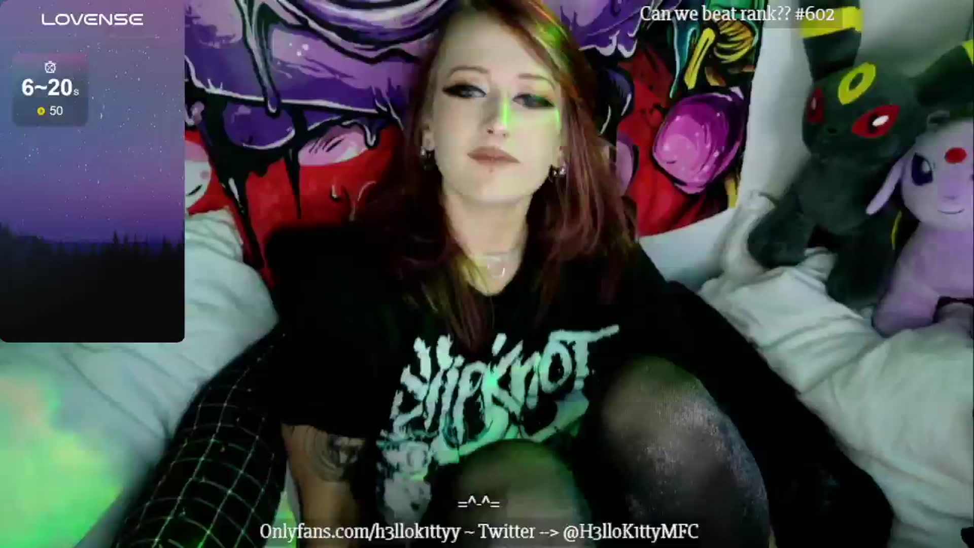Gallery image thumbnail from H3llok1tty's myfreecams stream on, 08/13/2024, 11:15 image 20 of 20