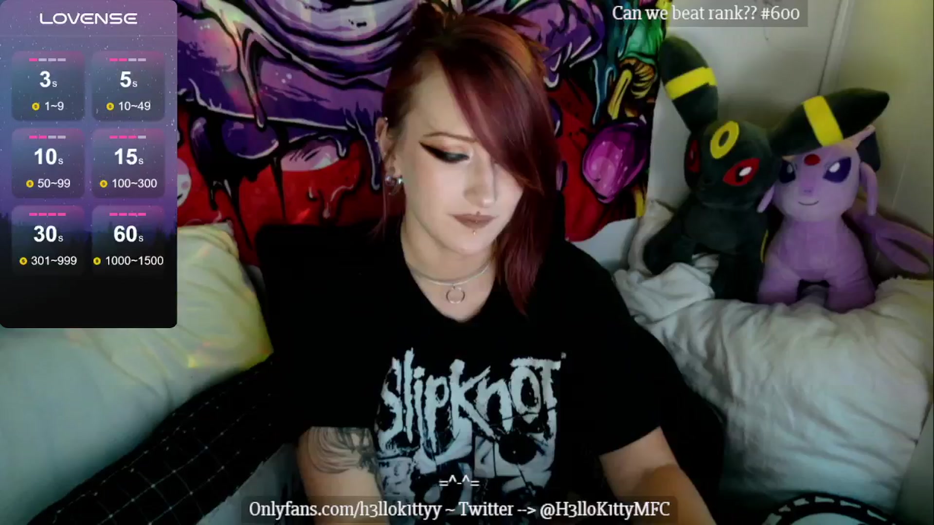 Gallery image thumbnail from H3llok1tty's myfreecams stream on, 08/13/2024, 11:15 image 2 of 20