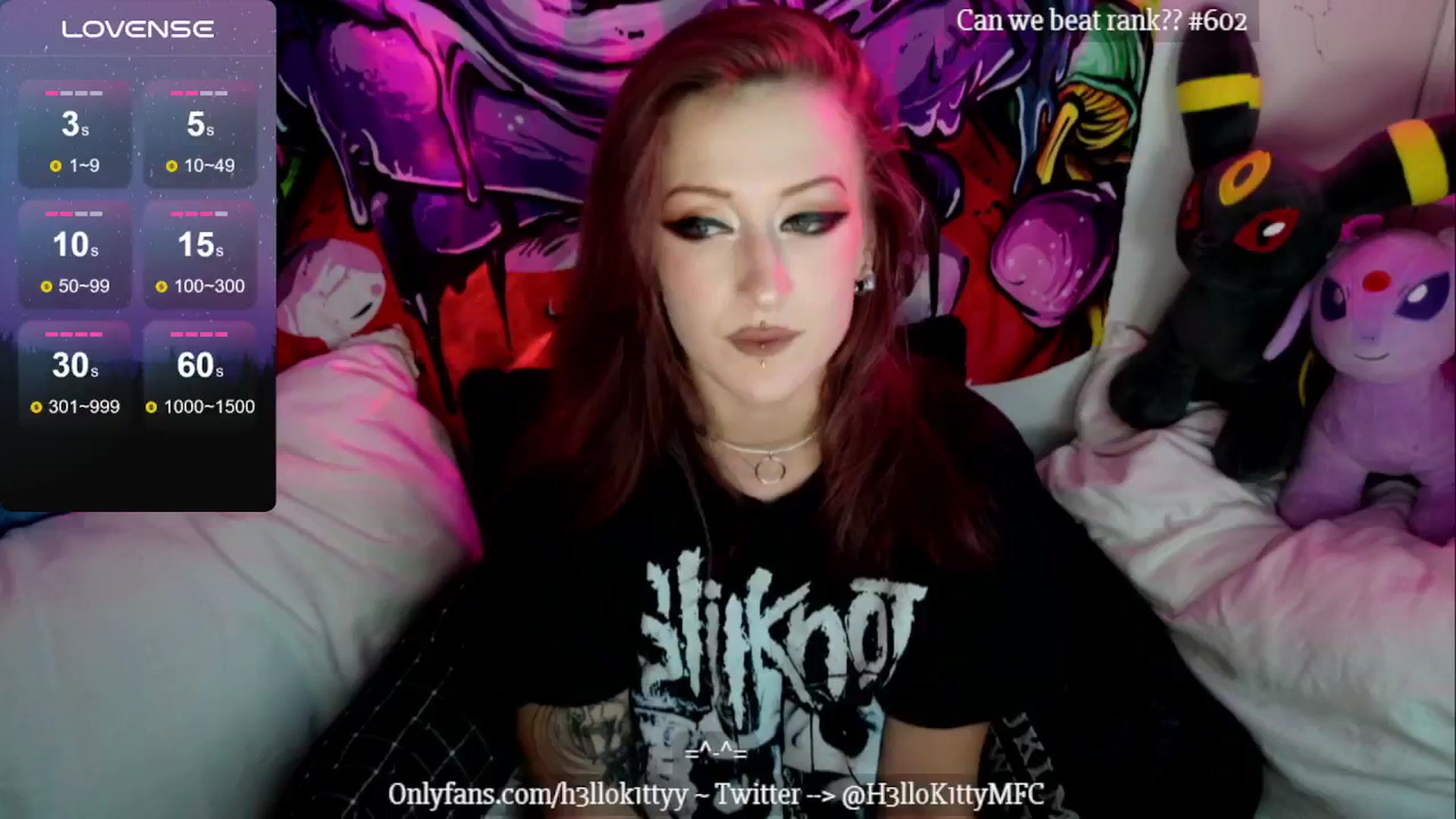 Gallery image thumbnail from H3llok1tty's myfreecams stream on, 08/13/2024, 11:15 image 13 of 20