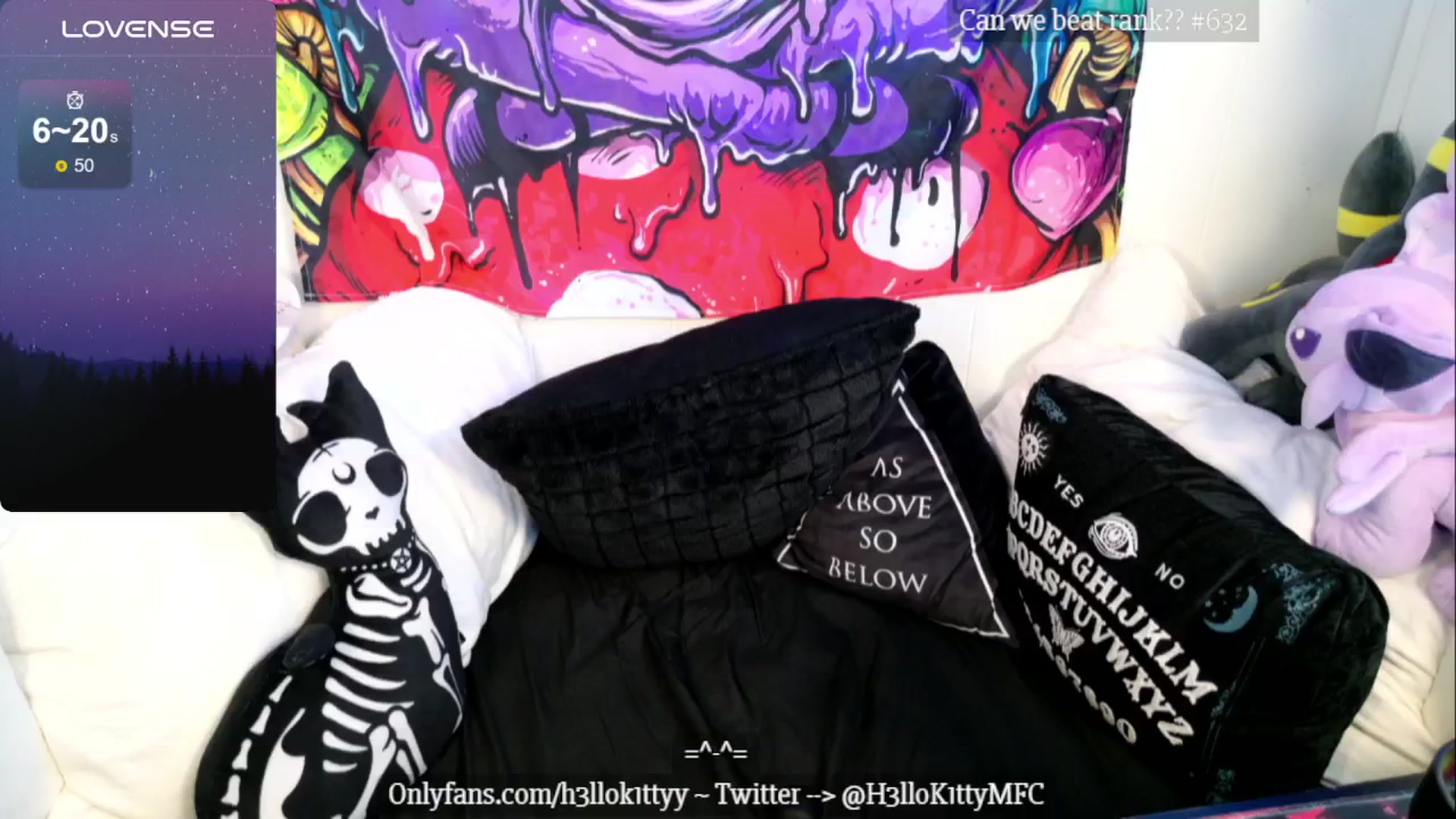 Gallery image thumbnail from H3llok1tty's myfreecams stream on, 08/15/2024, 11:35 image 9 of 20
