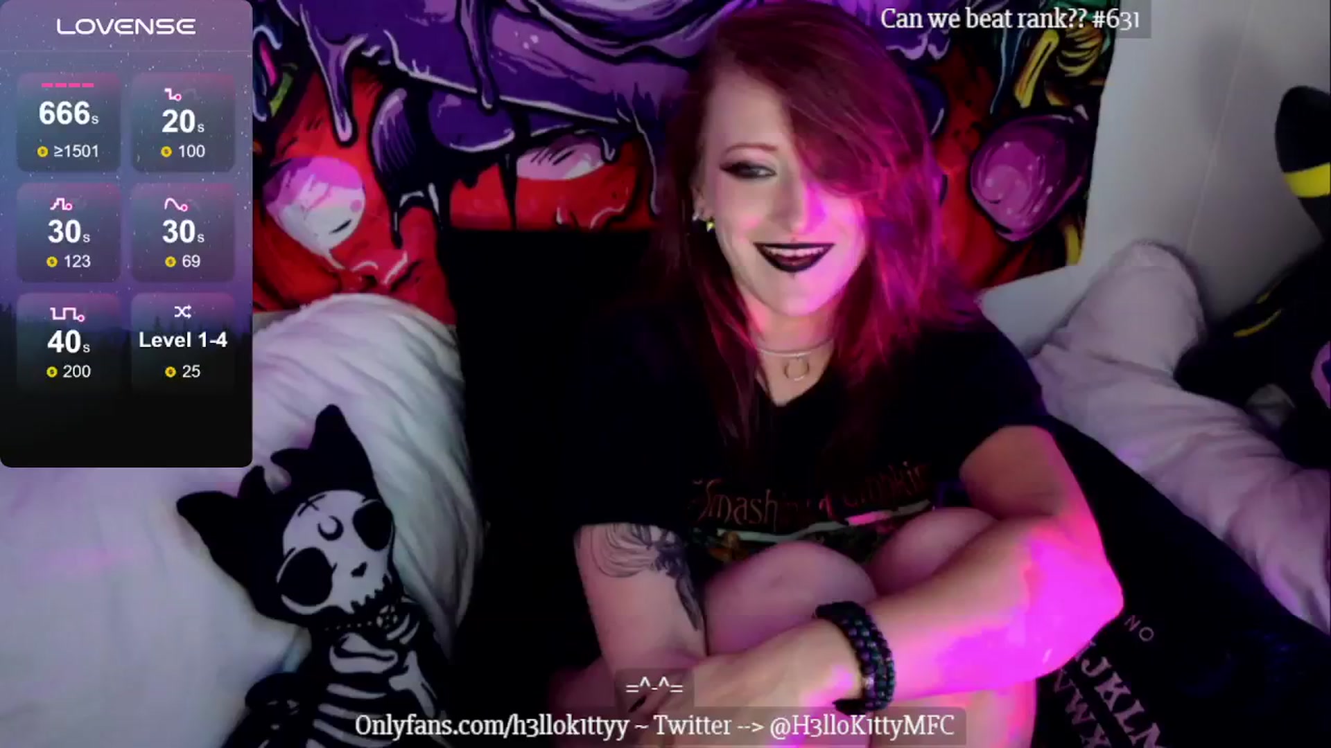 Gallery image thumbnail from H3llok1tty's myfreecams stream on, 08/15/2024, 11:35 image 17 of 20