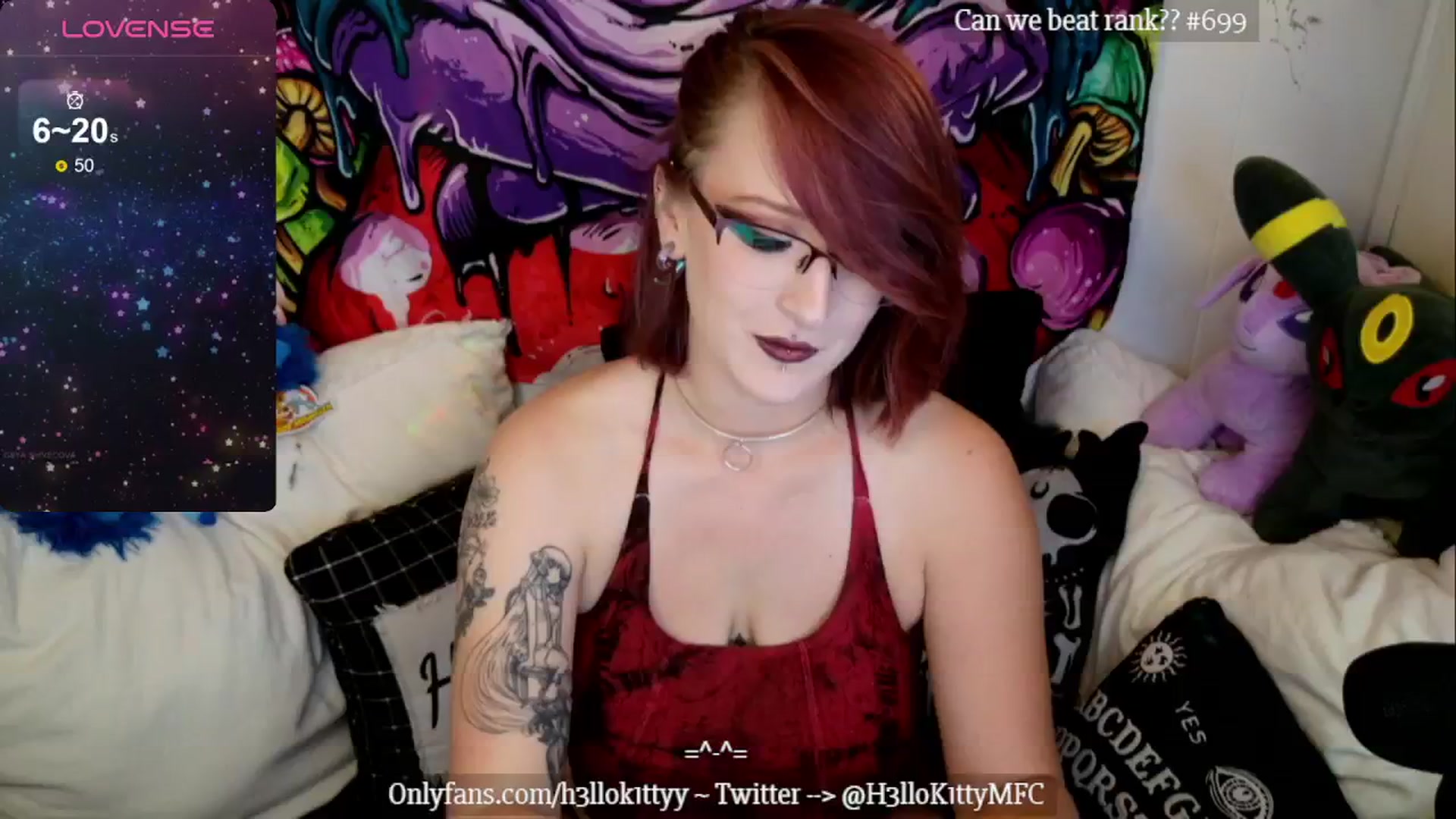Gallery image thumbnail from H3llok1tty's myfreecams stream on, 08/21/2024, 09:56 image 17 of 20