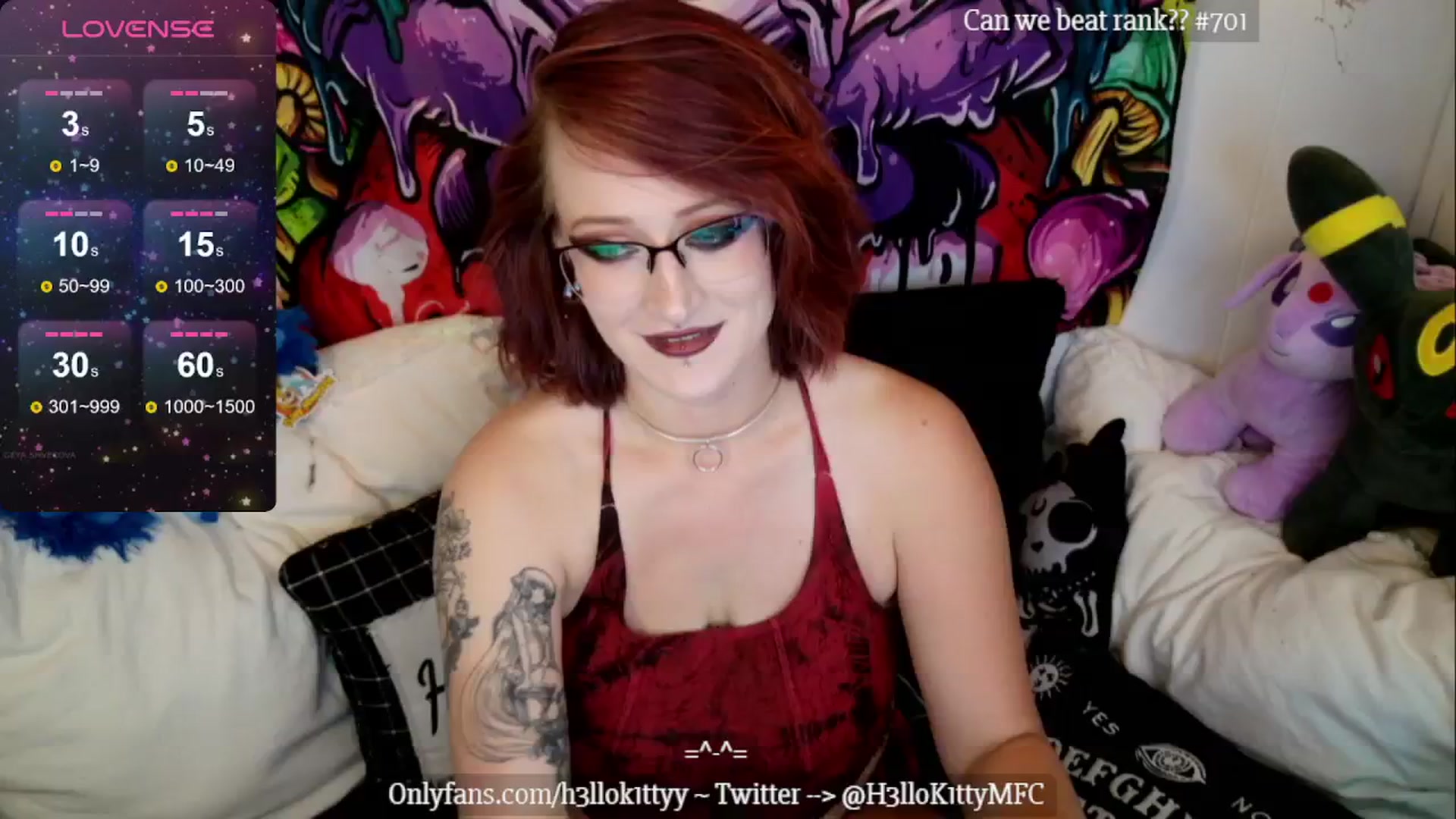Gallery image thumbnail from H3llok1tty's myfreecams stream on, 08/21/2024, 09:56 image 9 of 20