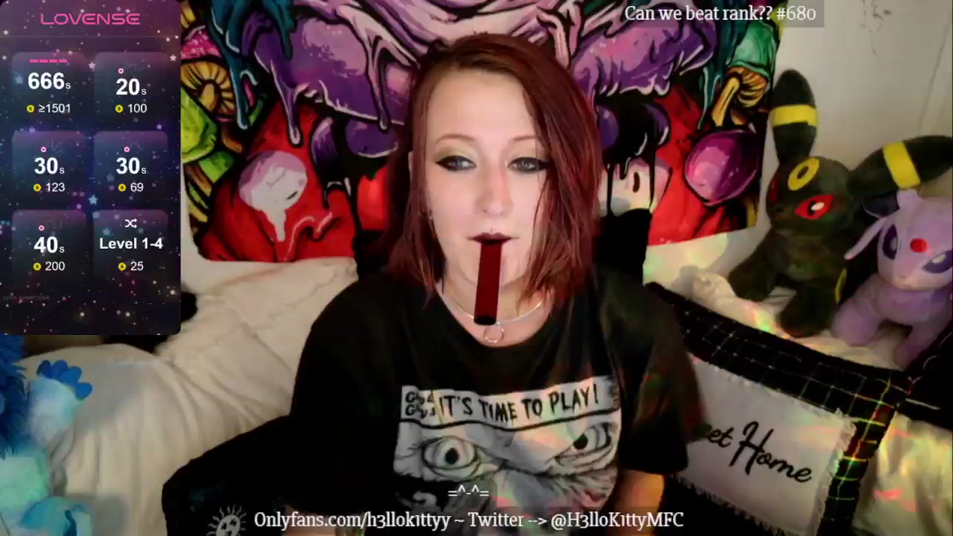 Gallery image thumbnail from H3llok1tty's myfreecams stream on, 08/22/2024, 11:04 image 11 of 20