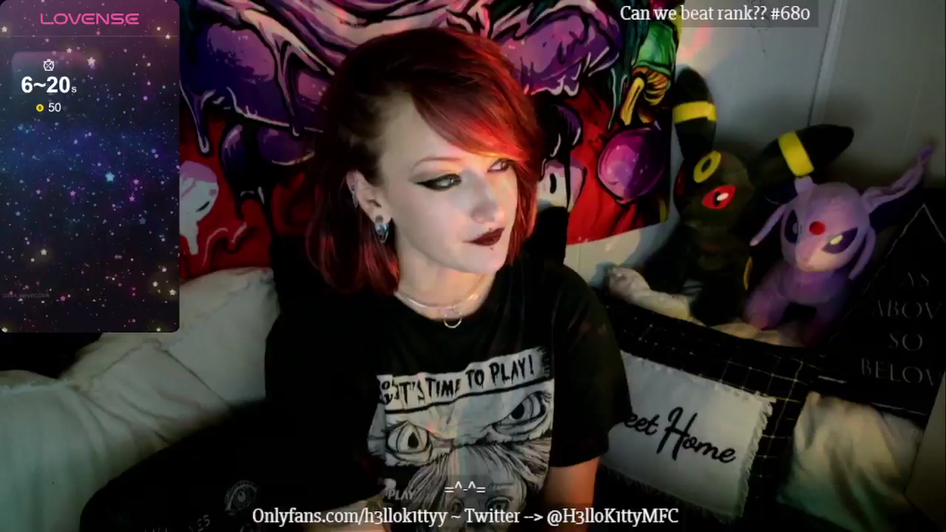 Gallery image thumbnail from H3llok1tty's myfreecams stream on, 08/22/2024, 11:04 image 17 of 20