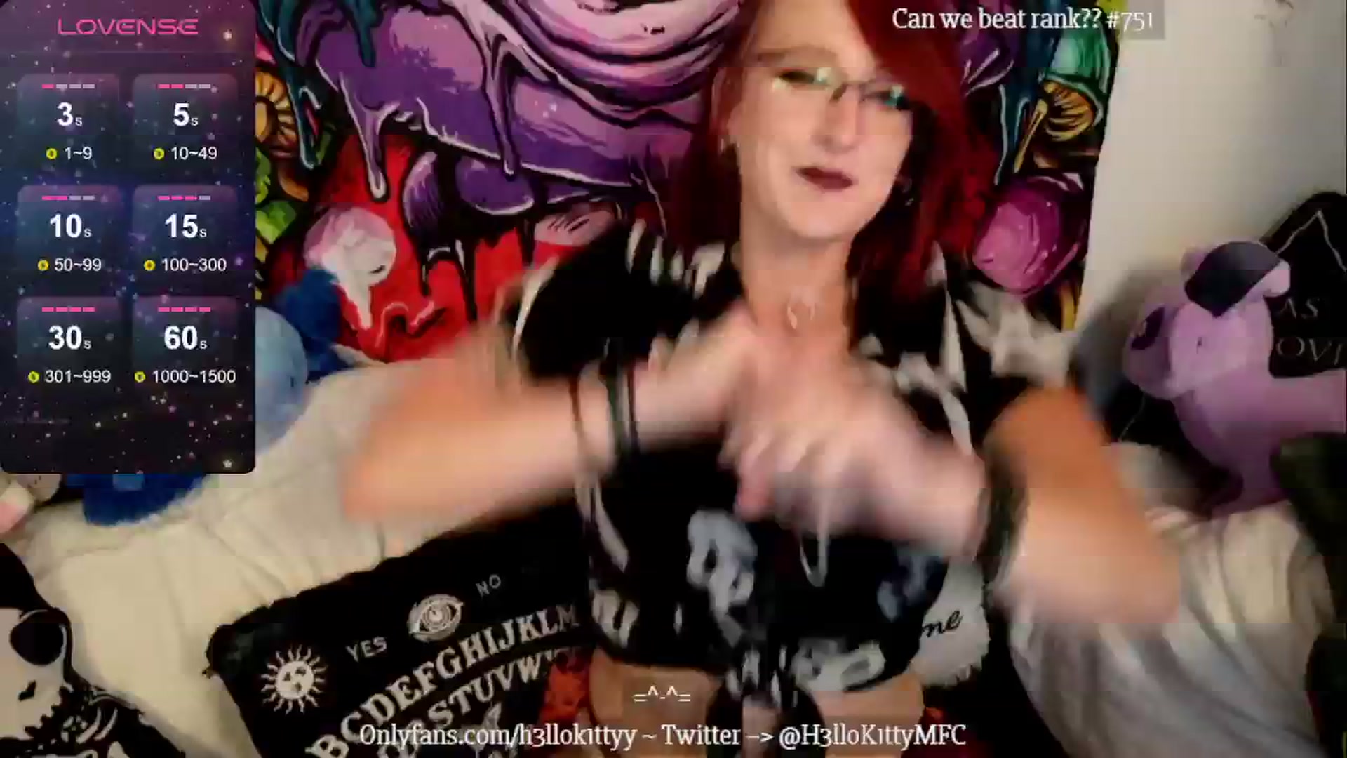 Gallery image thumbnail from H3llok1tty's myfreecams stream on, 08/26/2024, 11:46 image 8 of 20