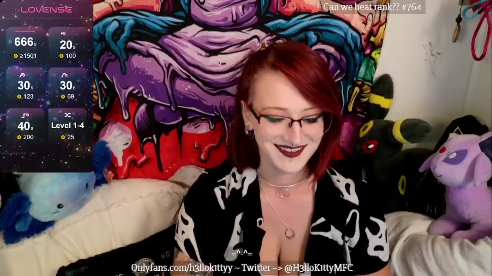 Gallery image thumbnail from H3llok1tty's myfreecams stream on, 08/26/2024, 11:46 image 1 of 20