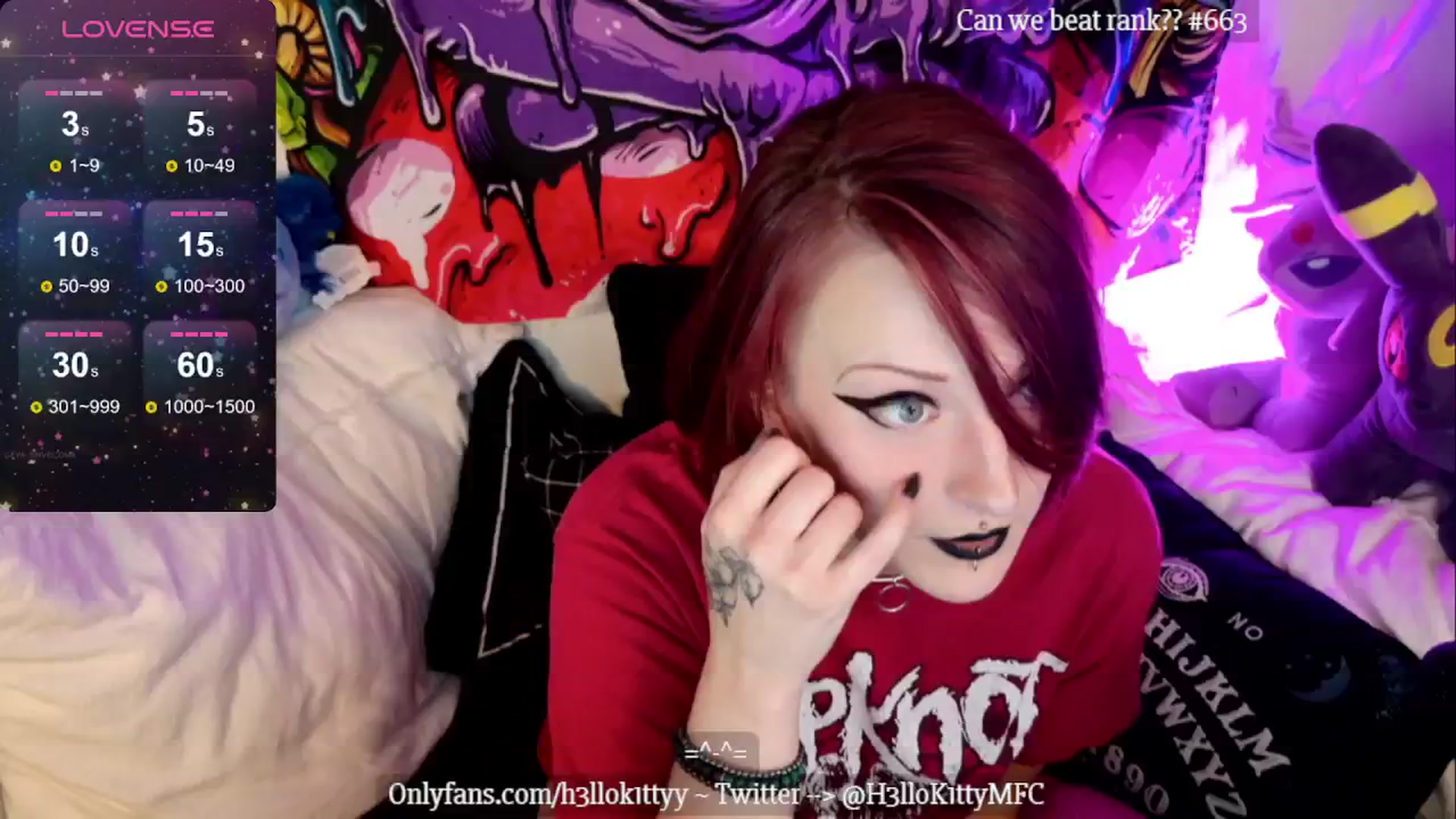 Gallery image thumbnail from H3llok1tty's myfreecams stream on, 08/28/2024, 11:41 image 6 of 20