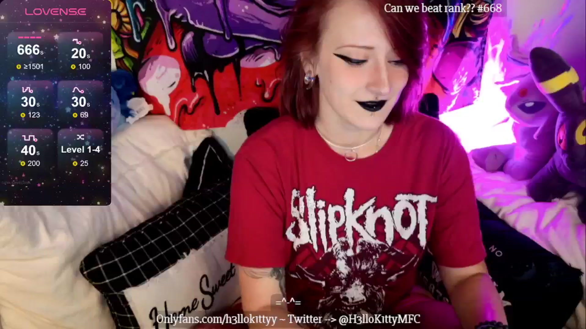 Gallery image thumbnail from H3llok1tty's myfreecams stream on, 08/28/2024, 11:41 image 2 of 20