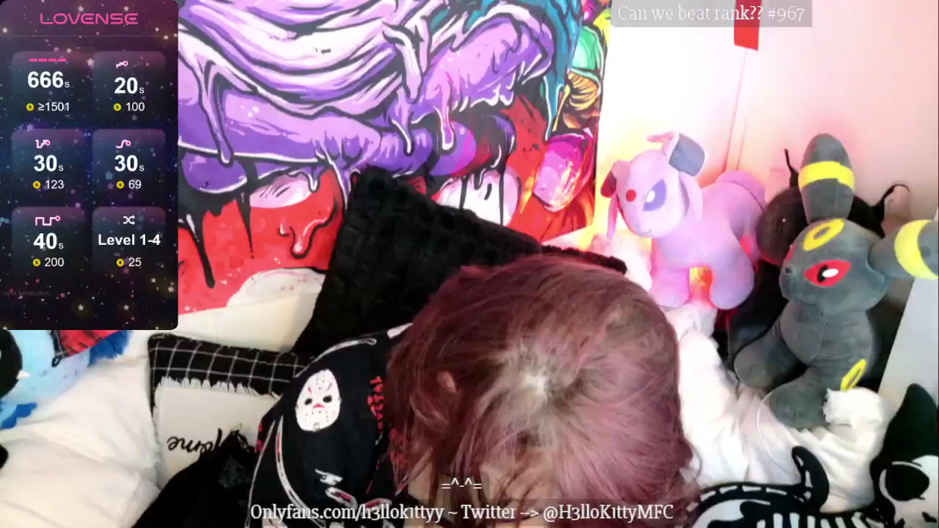 Gallery image thumbnail from H3llok1tty's myfreecams stream on, 09/11/2024, 09:47 image 6 of 20