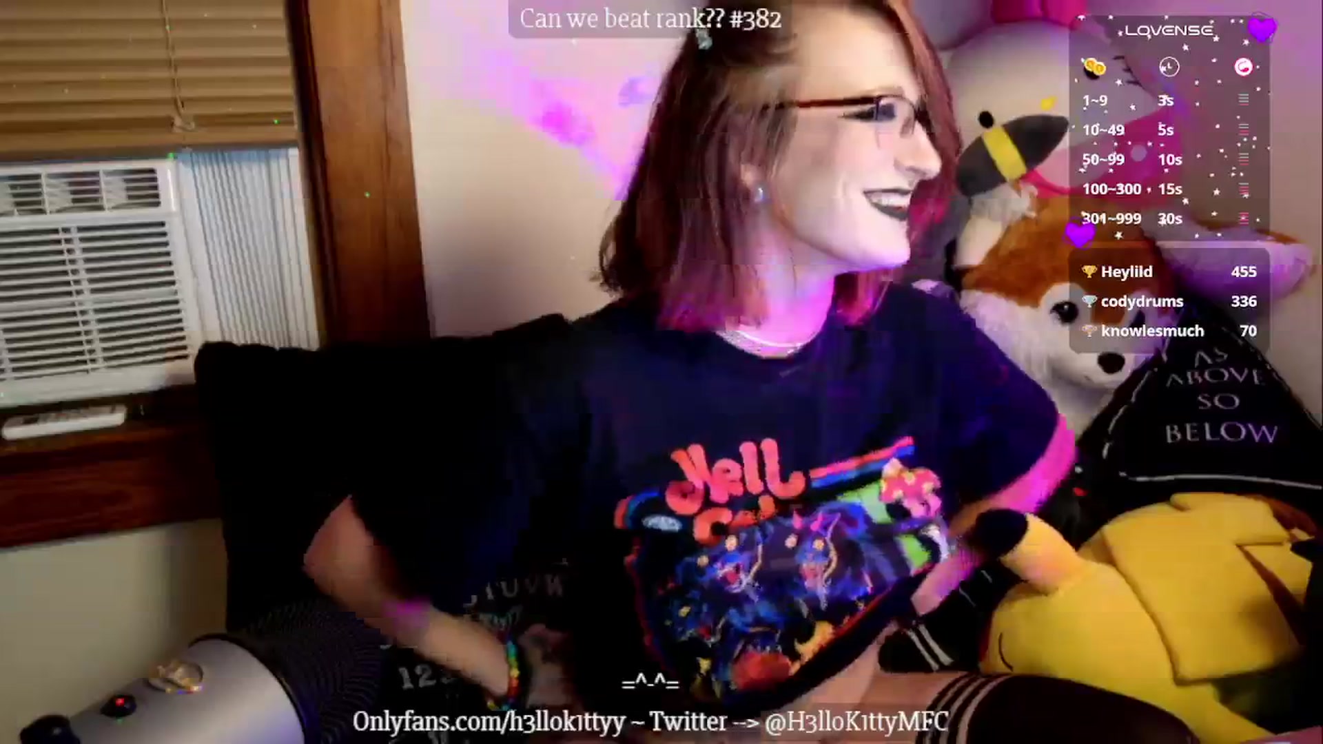Gallery image thumbnail from H3llok1tty's myfreecams stream on, 10/03/2024, 12:00 image 6 of 20