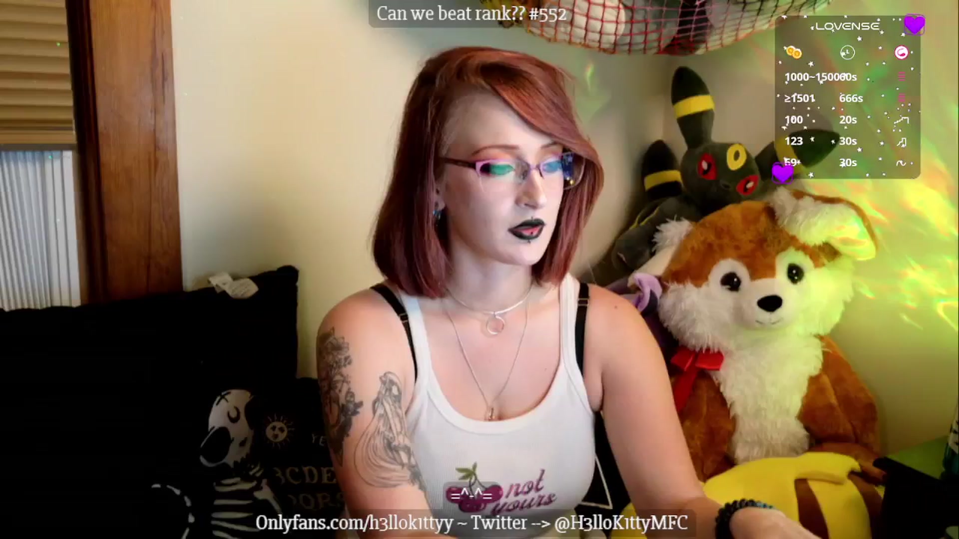 Gallery image thumbnail from H3llok1tty's myfreecams stream on, 10/08/2024, 08:49 image 4 of 20