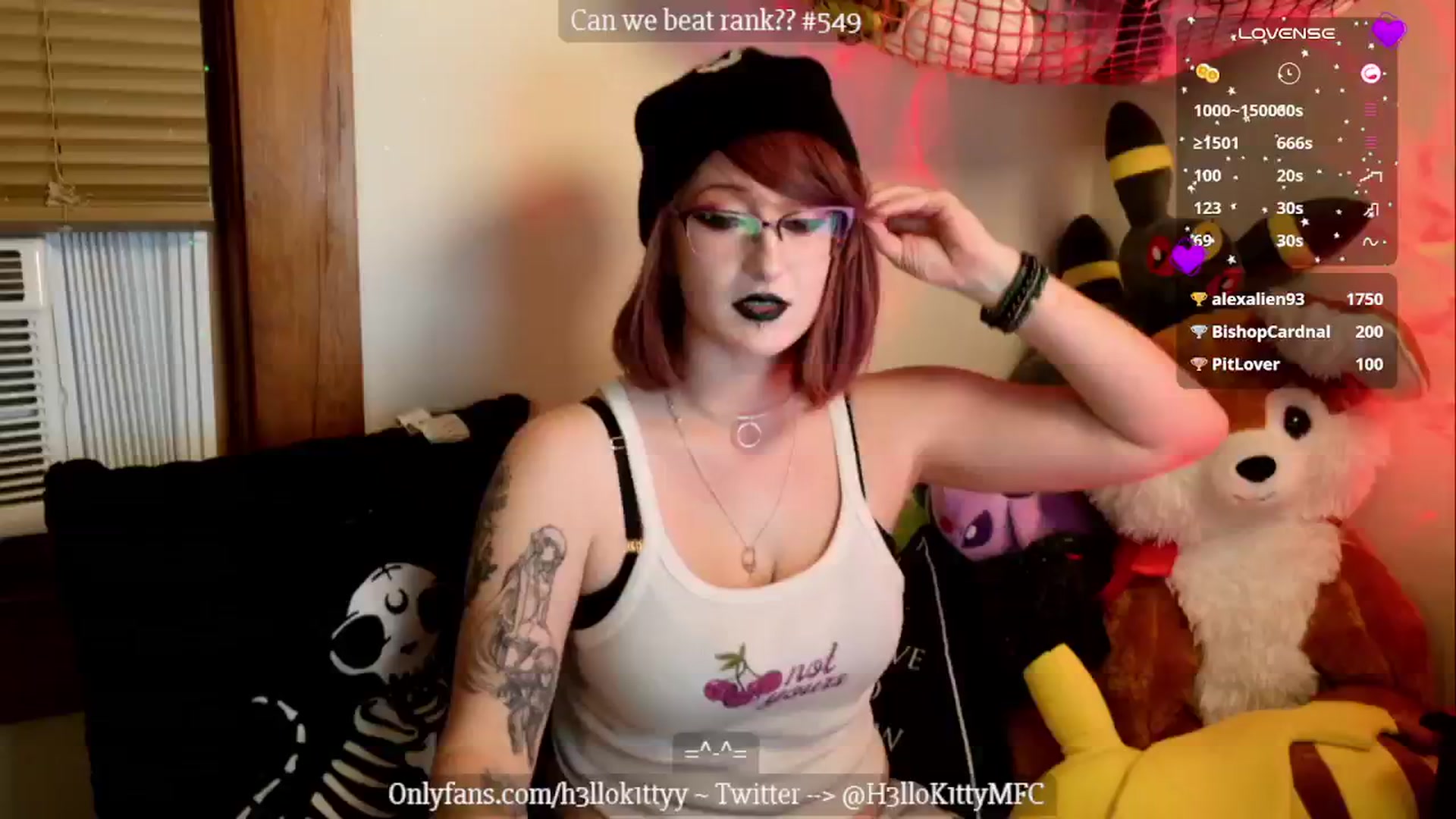 Gallery image thumbnail from H3llok1tty's myfreecams stream on, 10/08/2024, 08:49 image 11 of 20