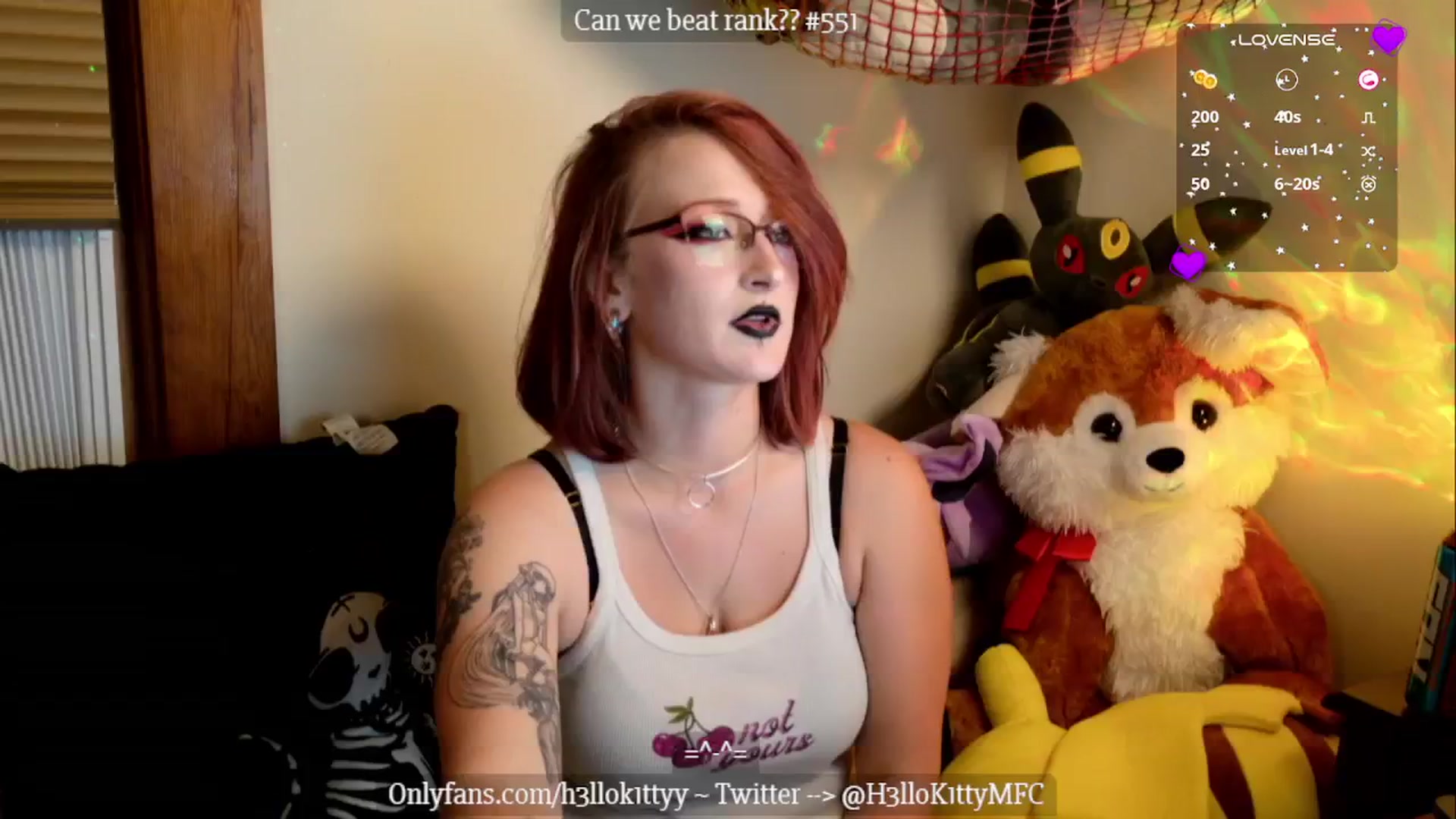 Gallery image thumbnail from H3llok1tty's myfreecams stream on, 10/08/2024, 08:49 image 3 of 20