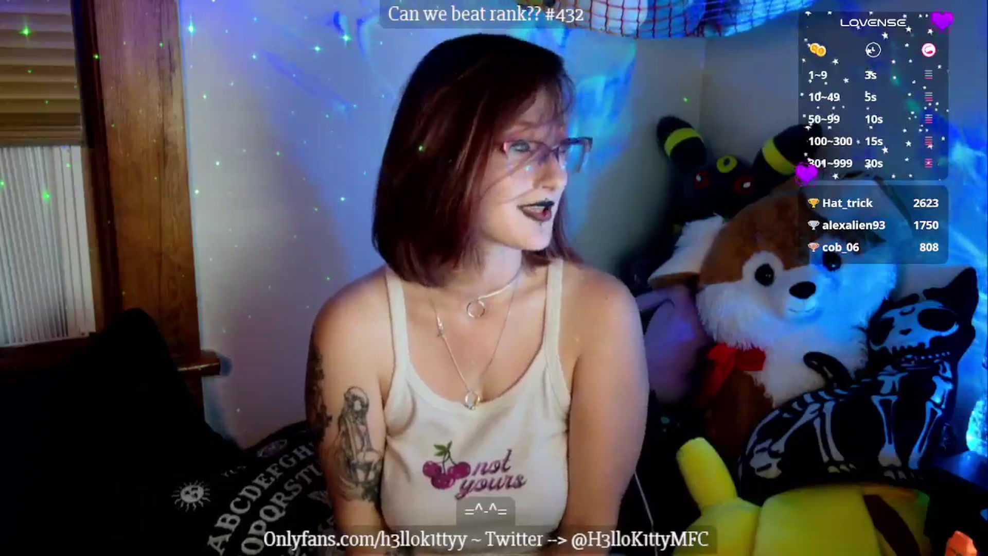 Gallery image thumbnail from H3llok1tty's myfreecams stream on, 10/08/2024, 10:20 image 20 of 20