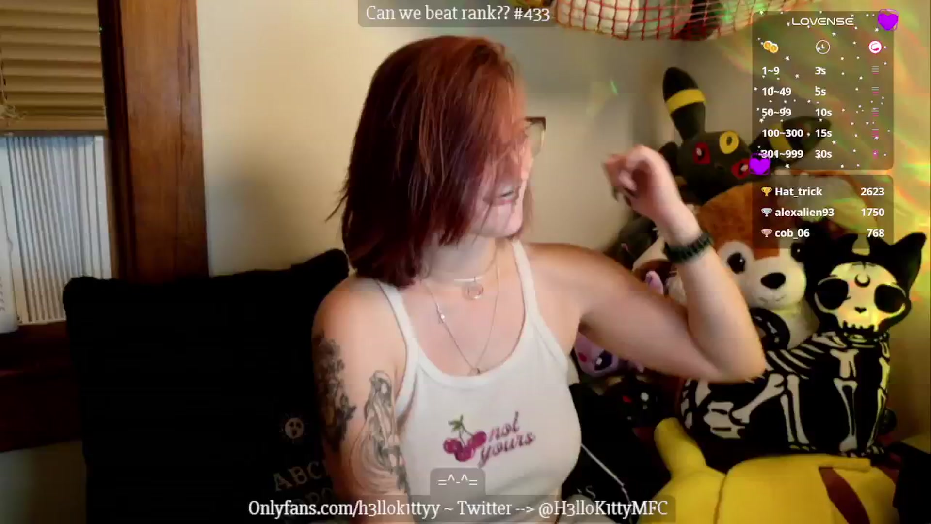 Gallery image thumbnail from H3llok1tty's myfreecams stream on, 10/08/2024, 10:20 image 3 of 20