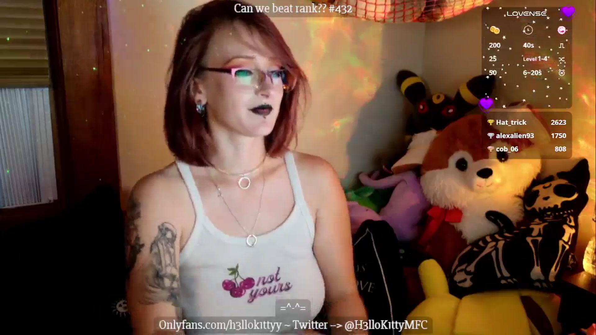 Gallery image thumbnail from H3llok1tty's myfreecams stream on, 10/08/2024, 10:20 image 17 of 20