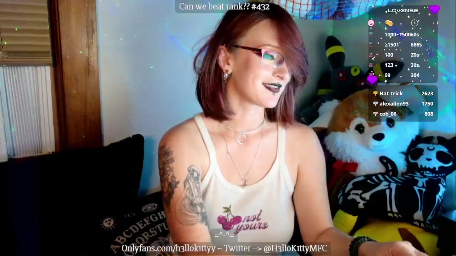 Gallery image thumbnail from H3llok1tty's myfreecams stream on, 10/08/2024, 10:20 image 12 of 20