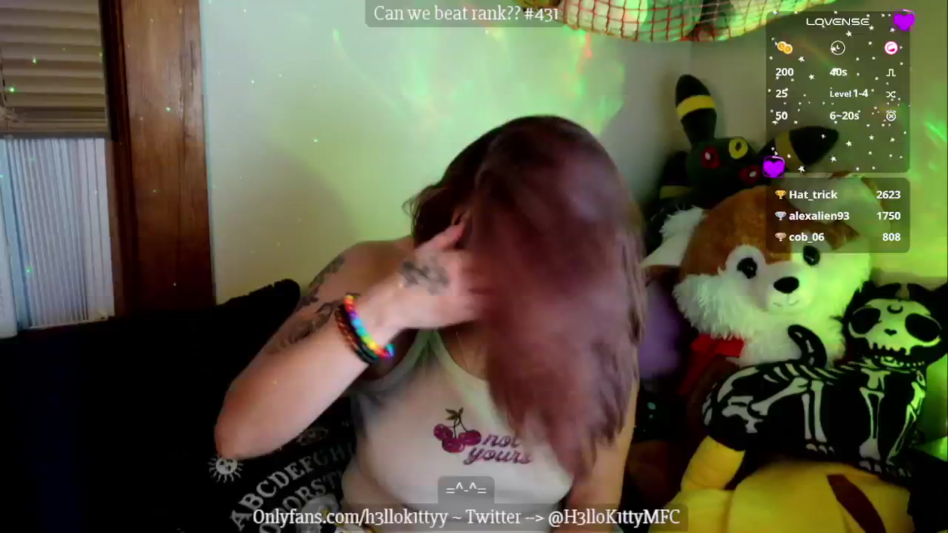 Gallery image thumbnail from H3llok1tty's myfreecams stream on, 10/08/2024, 10:20 image 11 of 20