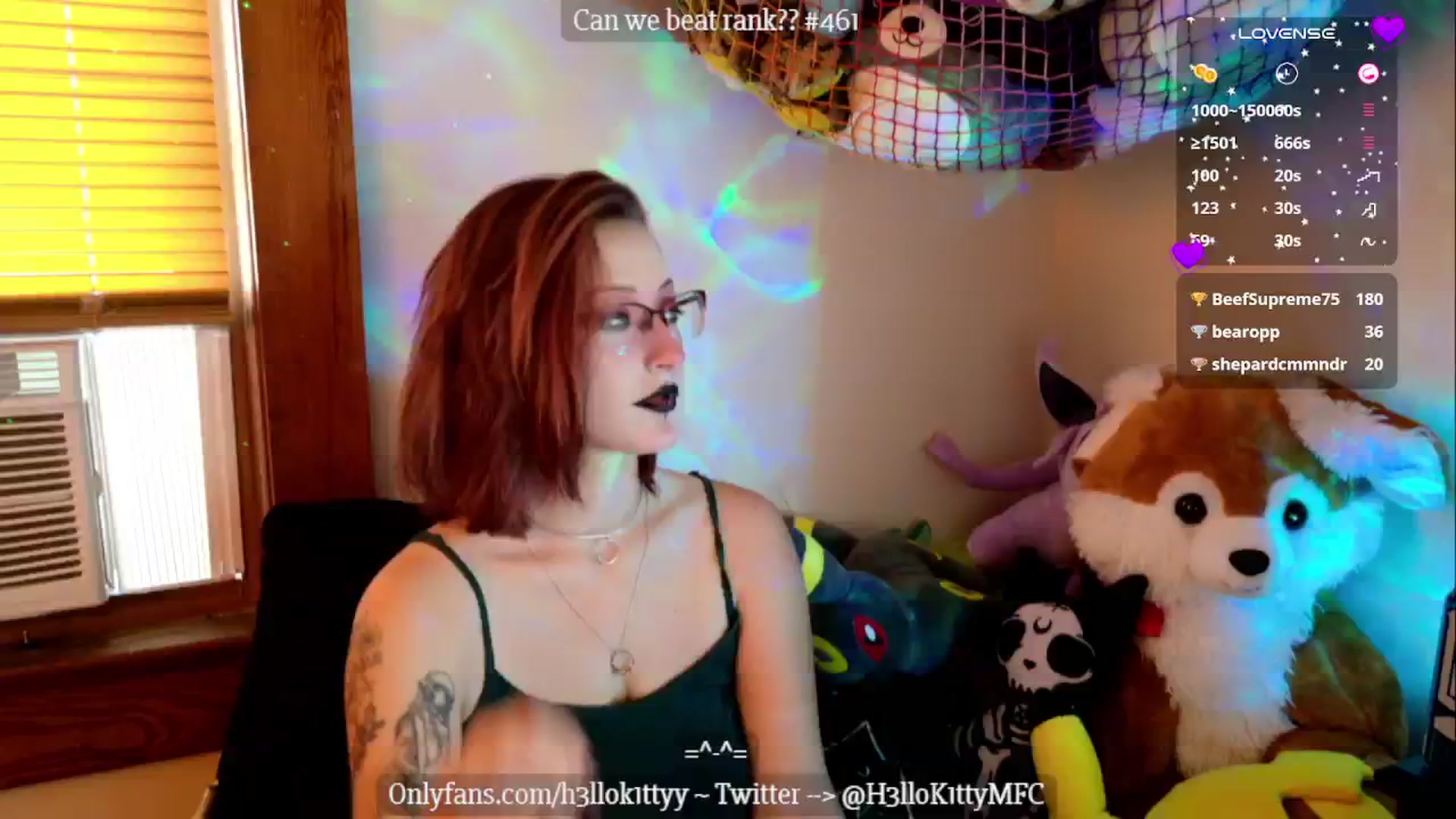 Gallery image thumbnail from H3llok1tty's myfreecams stream on, 10/09/2024, 14:49 image 20 of 20