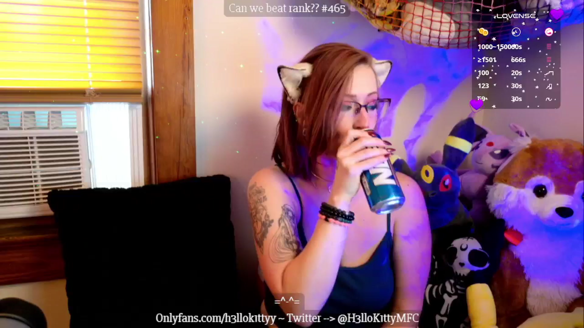 Gallery image thumbnail from H3llok1tty's myfreecams stream on, 10/09/2024, 14:49 image 3 of 20