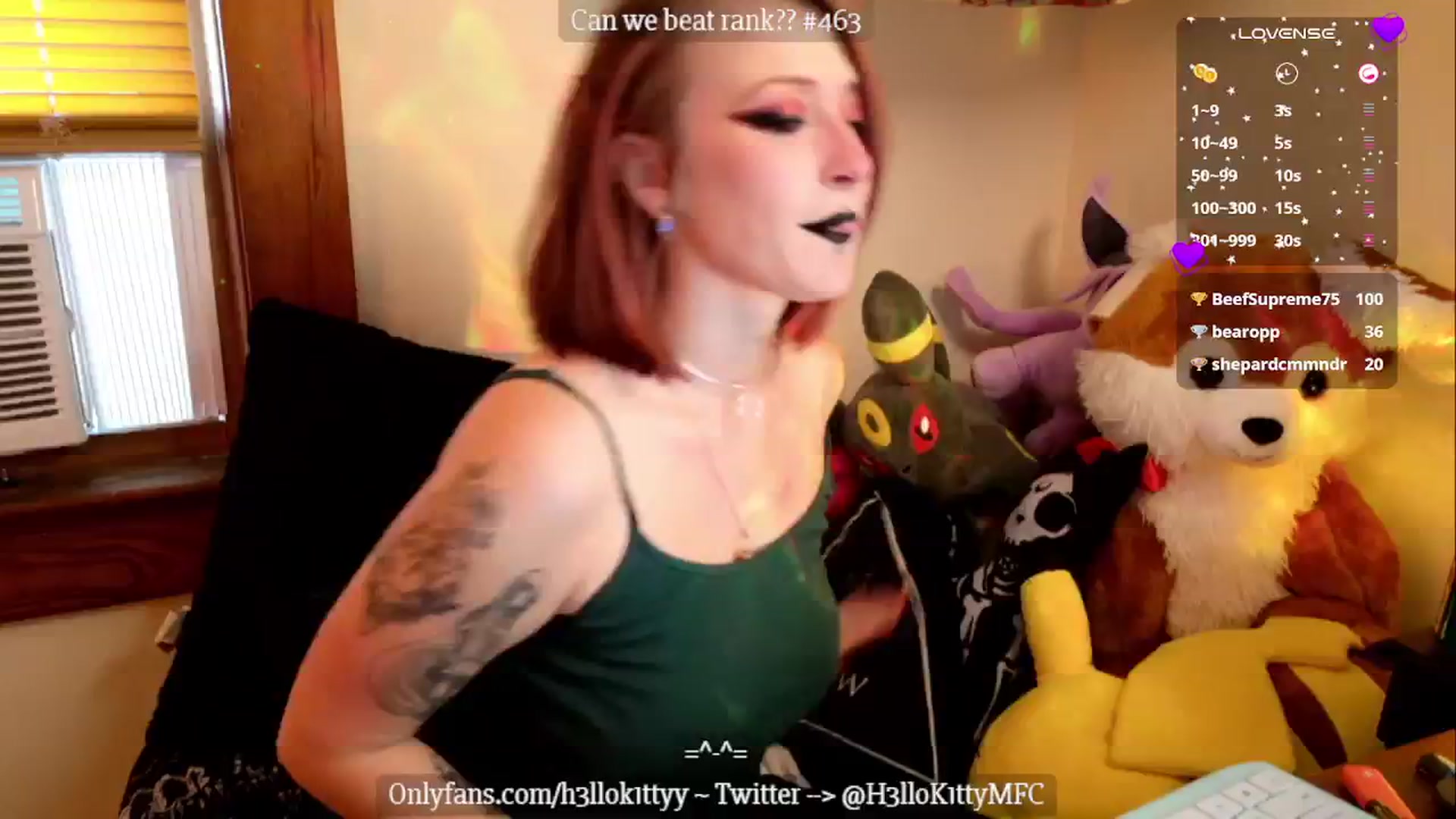 Gallery image thumbnail from H3llok1tty's myfreecams stream on, 10/09/2024, 14:49 image 14 of 20