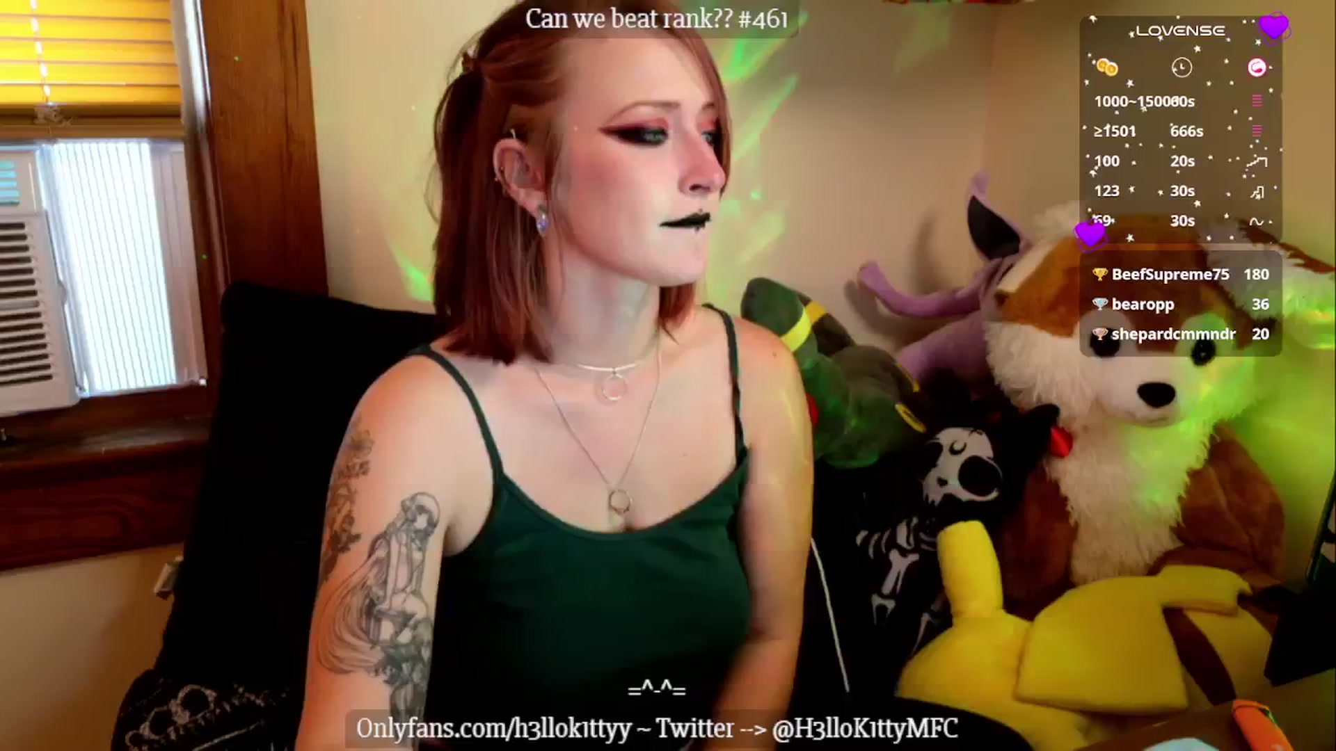 Gallery image thumbnail from H3llok1tty's myfreecams stream on, 10/09/2024, 14:49 image 17 of 20