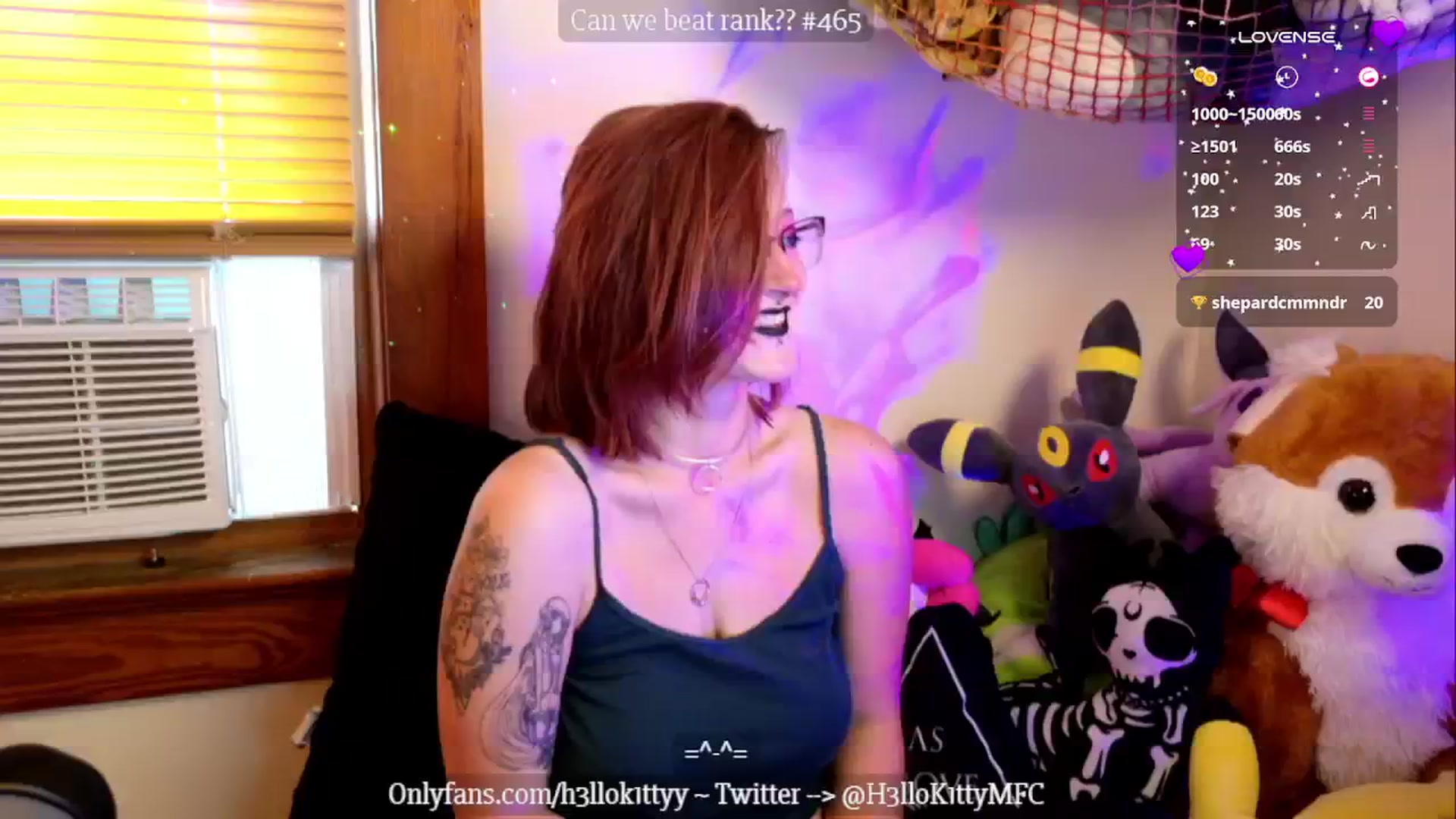 Gallery image thumbnail from H3llok1tty's myfreecams stream on, 10/09/2024, 14:49 image 4 of 20