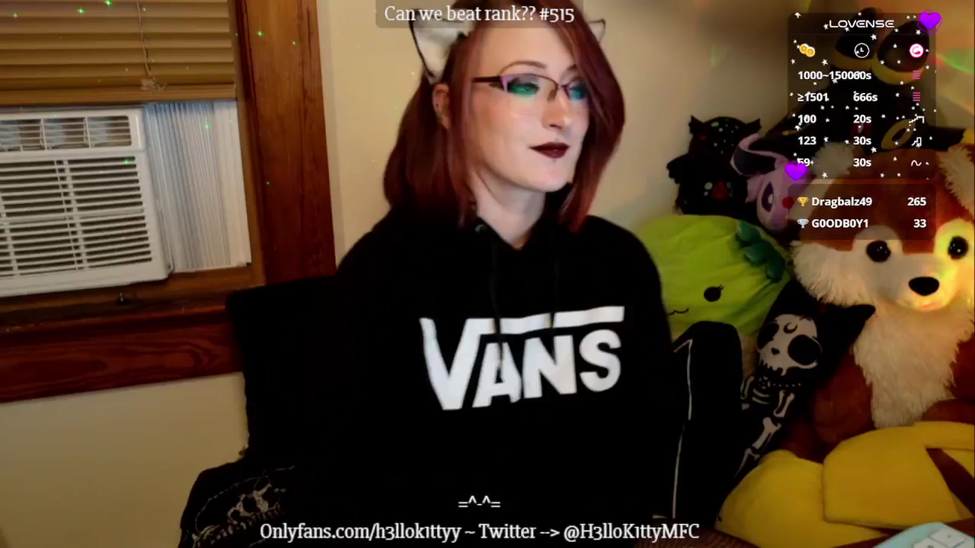 Gallery image thumbnail from H3llok1tty's myfreecams stream on, 10/10/2024, 14:16 image 3 of 20