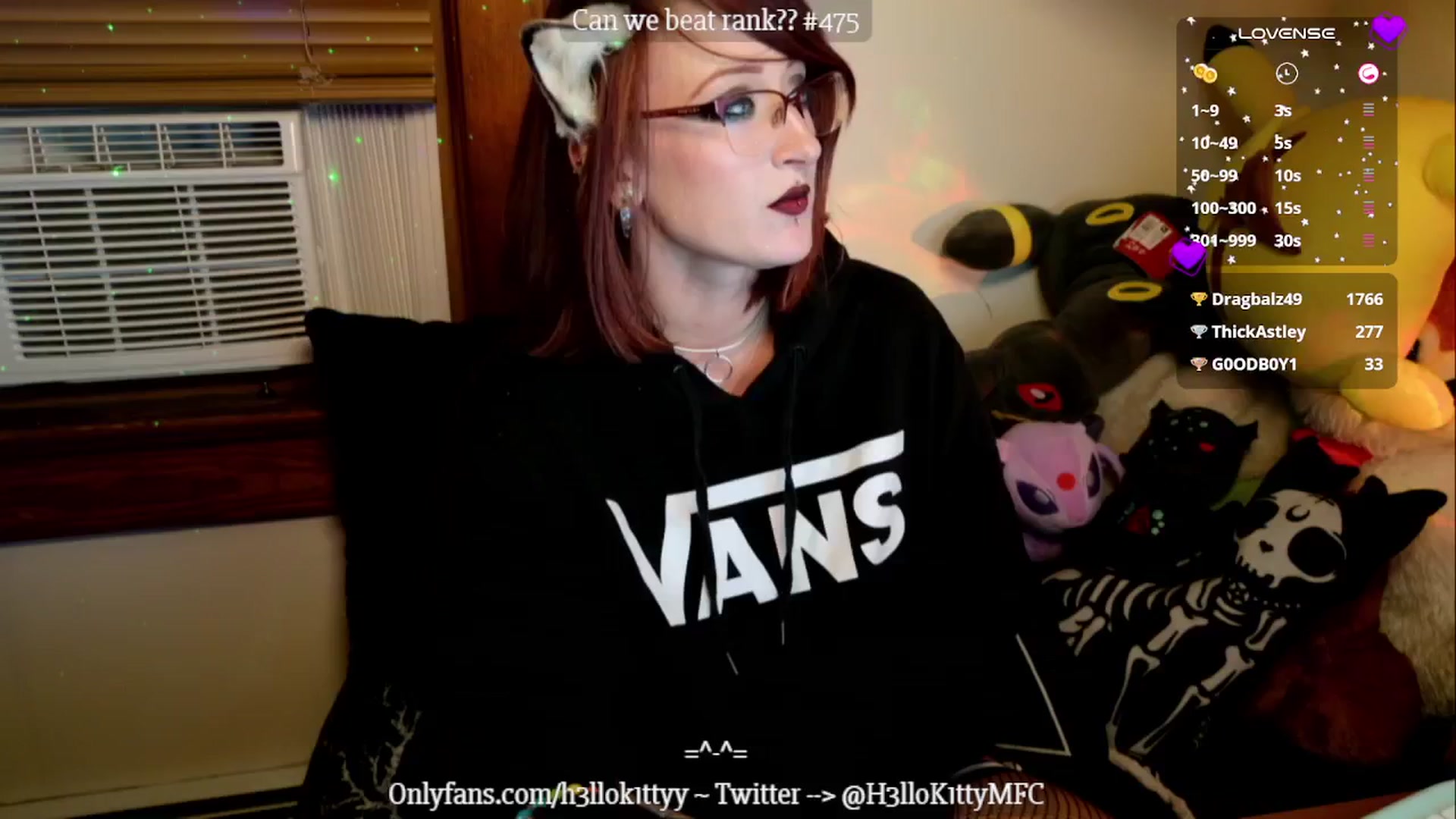 Gallery image thumbnail from H3llok1tty's myfreecams stream on, 10/10/2024, 14:16 image 5 of 20